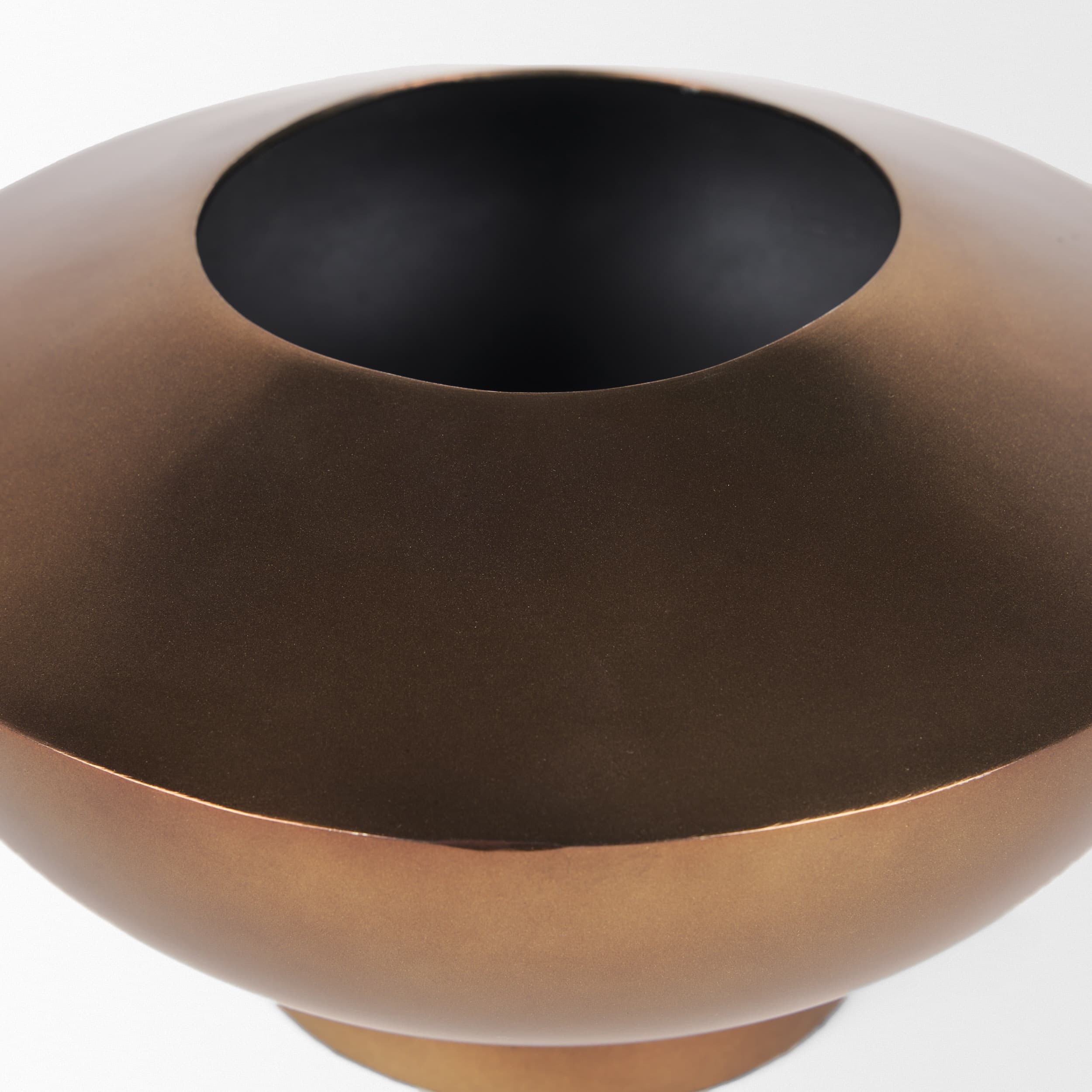 Quiana Medium Textured Gold Metal Vase — product photograph