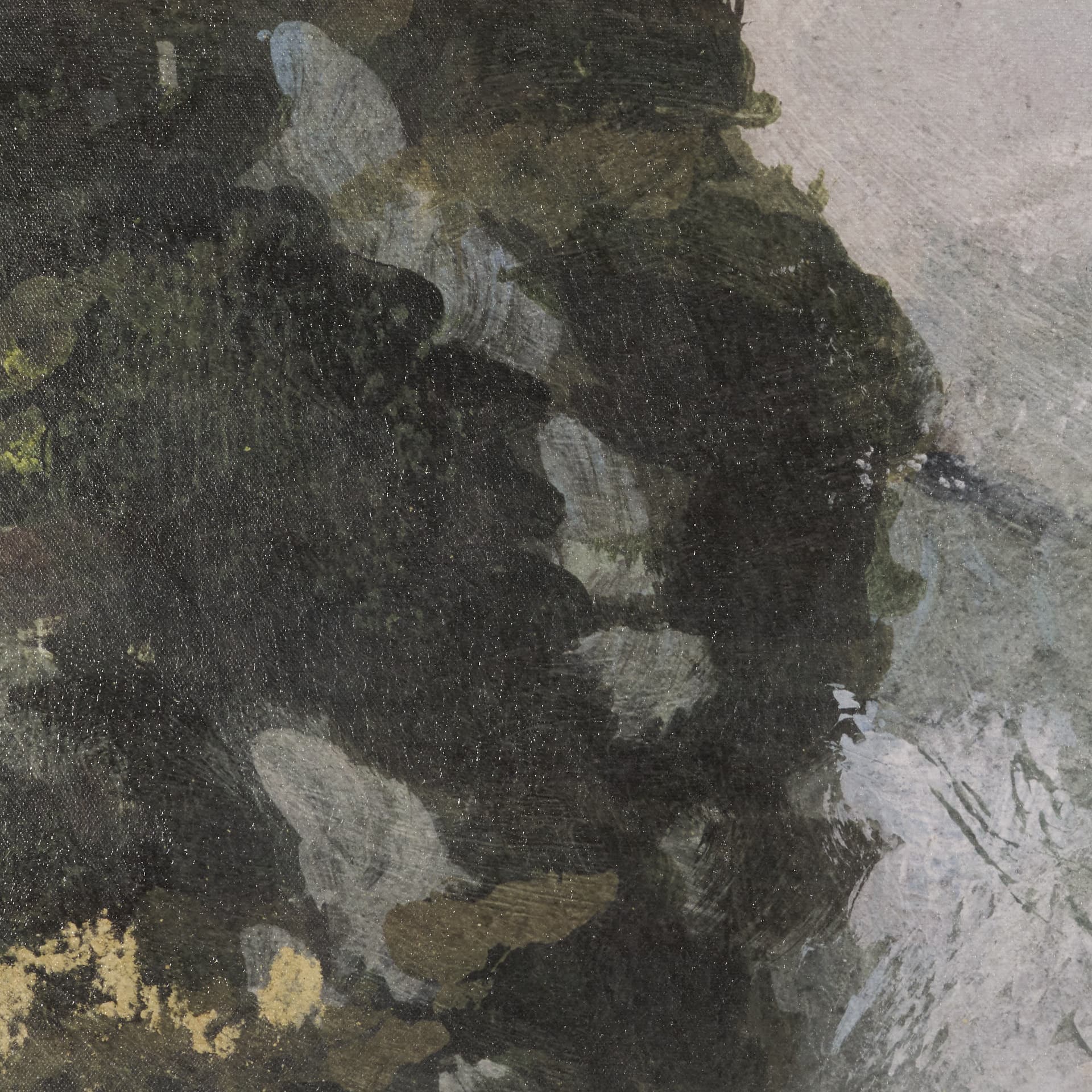 Silent Forest II by Mercana Studio Hand-Embellished Textured Framed Canvas Artwork — product photograph