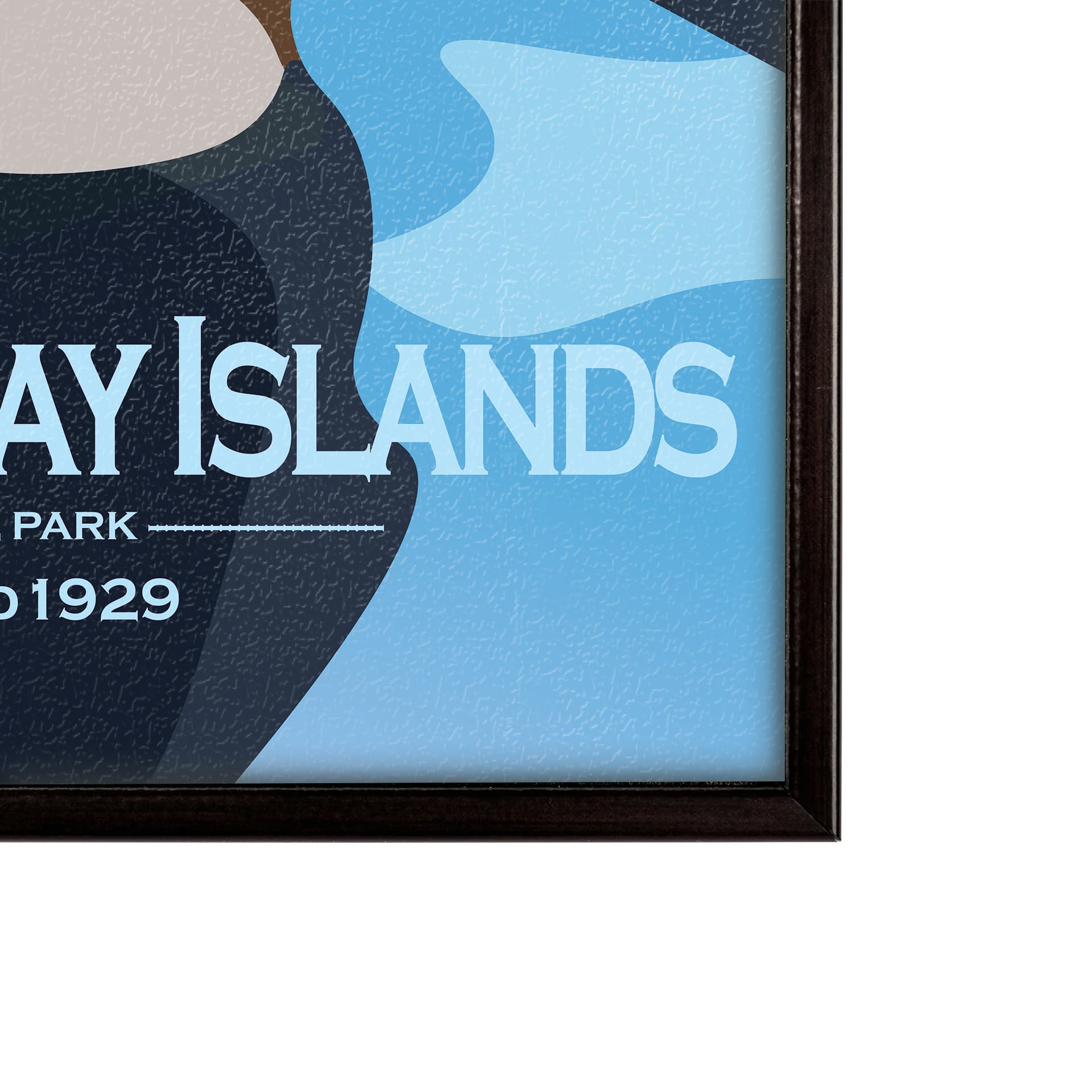 Georgian Bay Islands GO by Mercana Studio Textured Framed Artwork Matted — product photograph