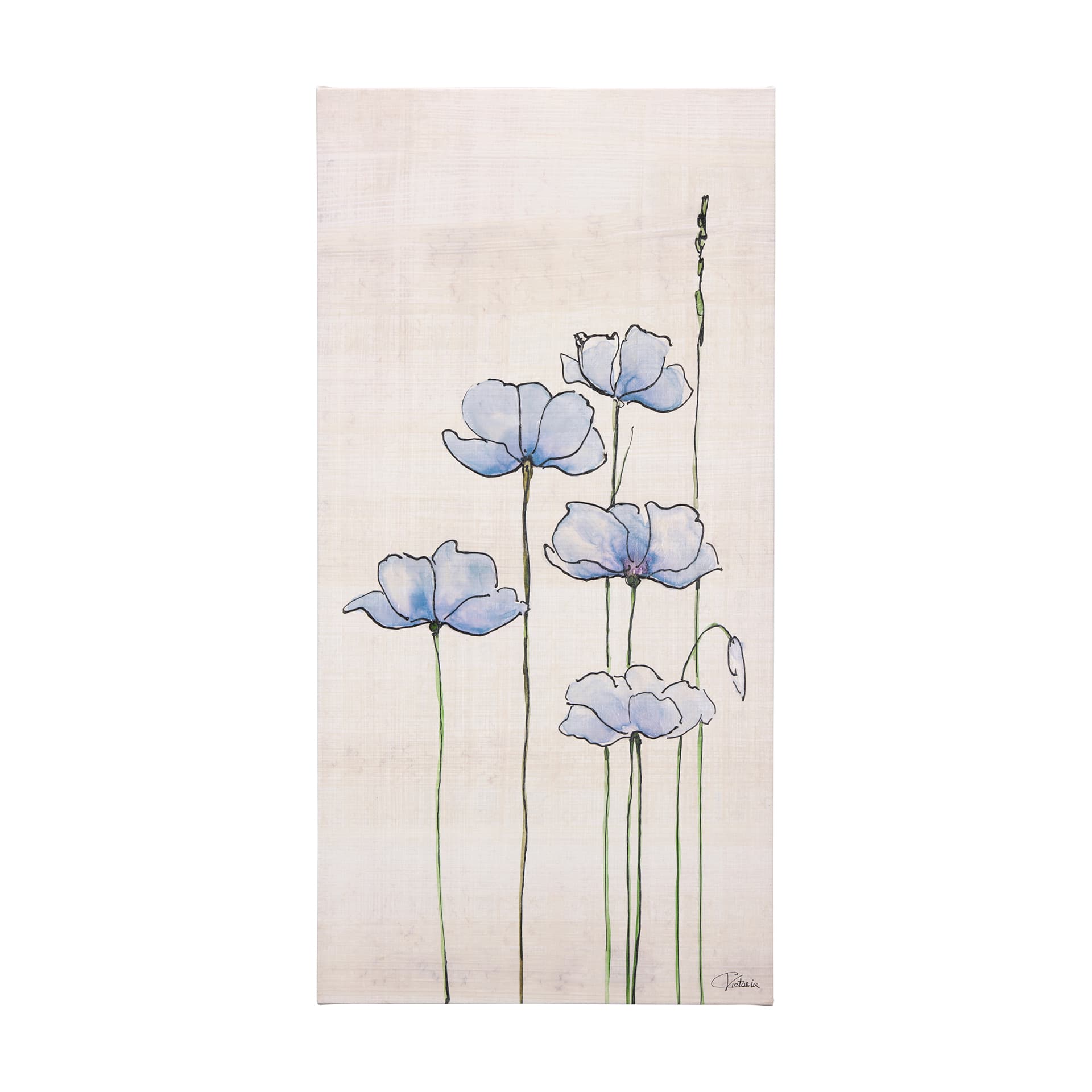 Meadow flowers IV by Mercana Studio a Hand Embellished Textured Canvas — product photograph