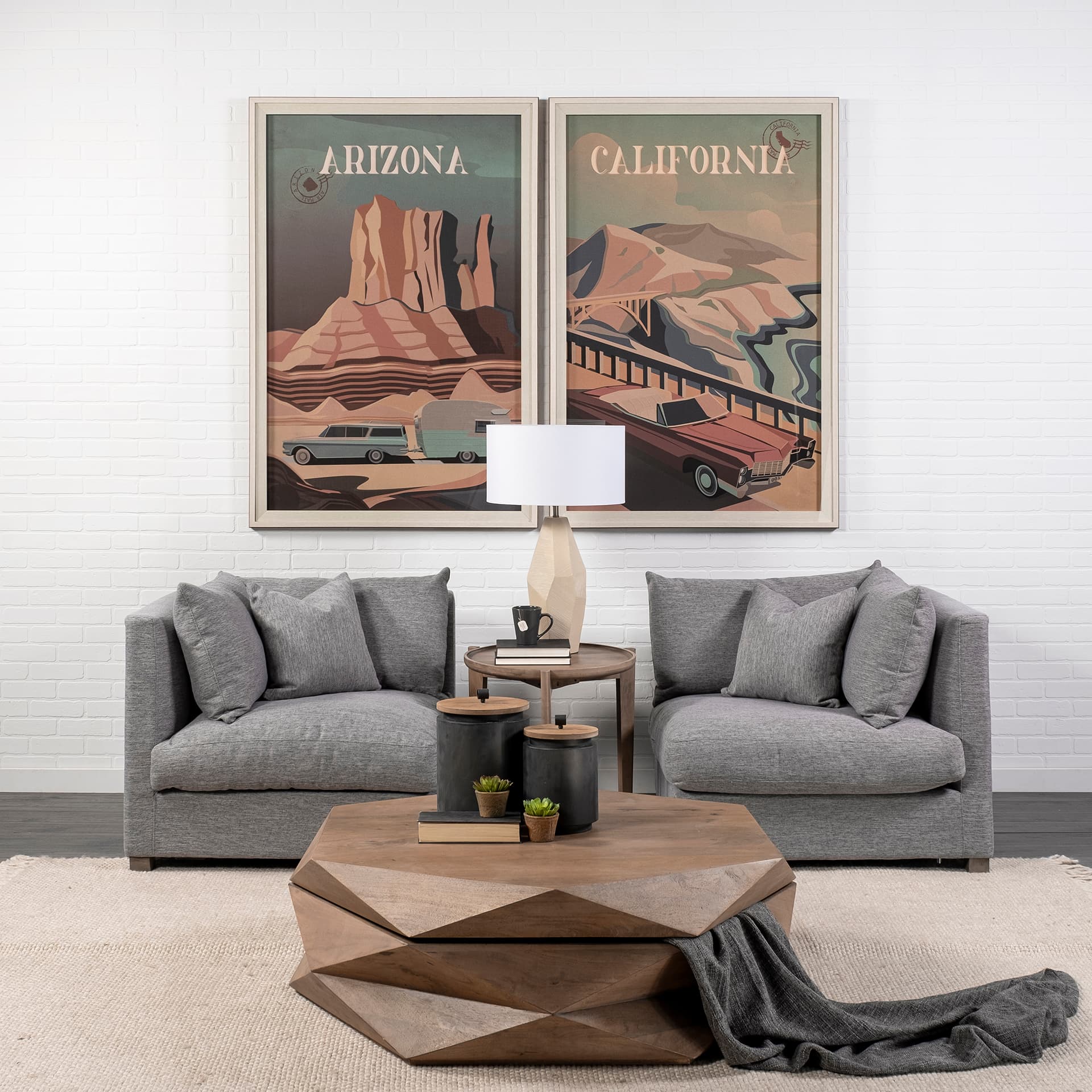 Valence 37.8L x 38.6W x 28.3H Castlerock Gray Corner Sectional Piece — product photograph