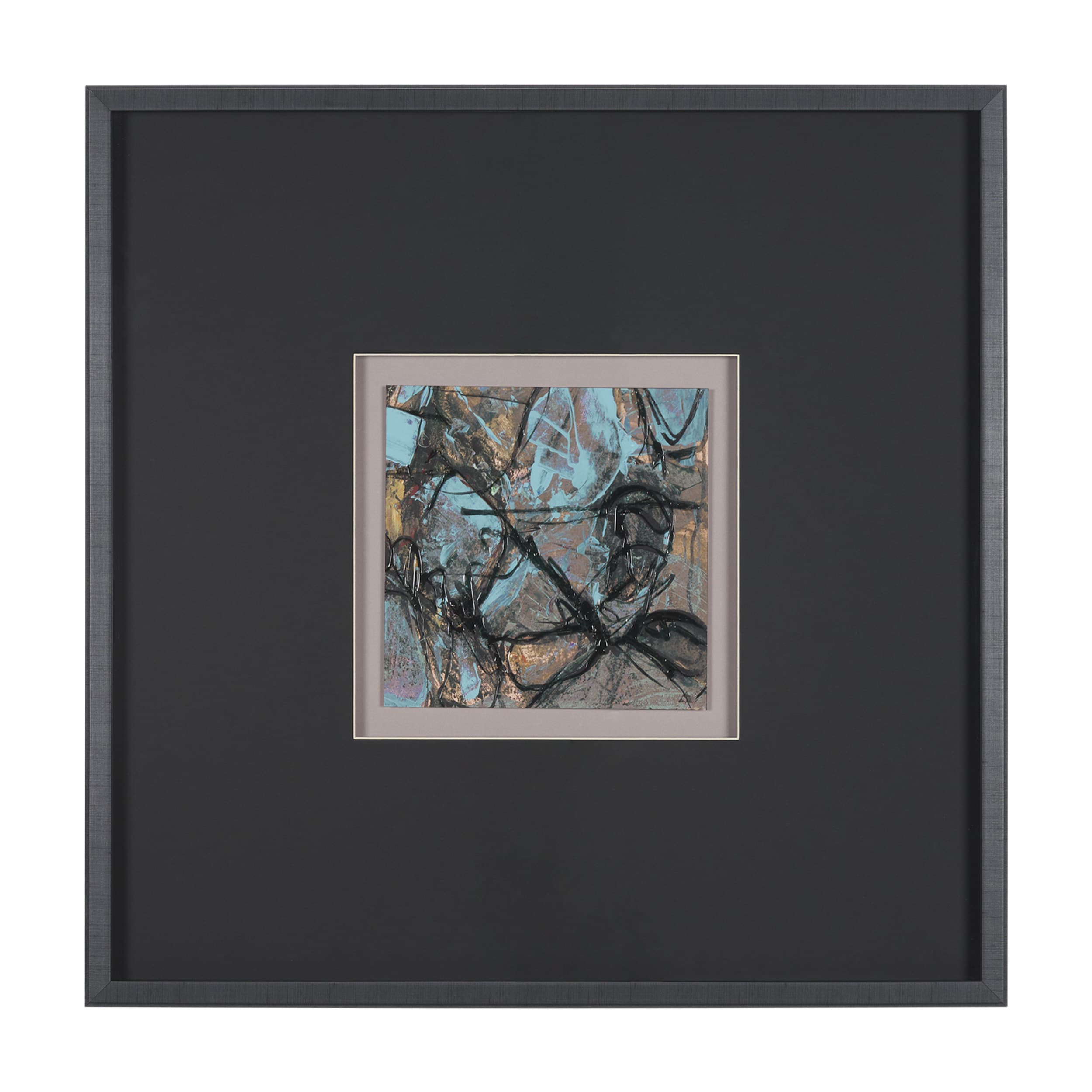 Passtime IV by Mercana Studio a Hand Embelished Textured Framed Art Print Matted under Glass — product photograph
