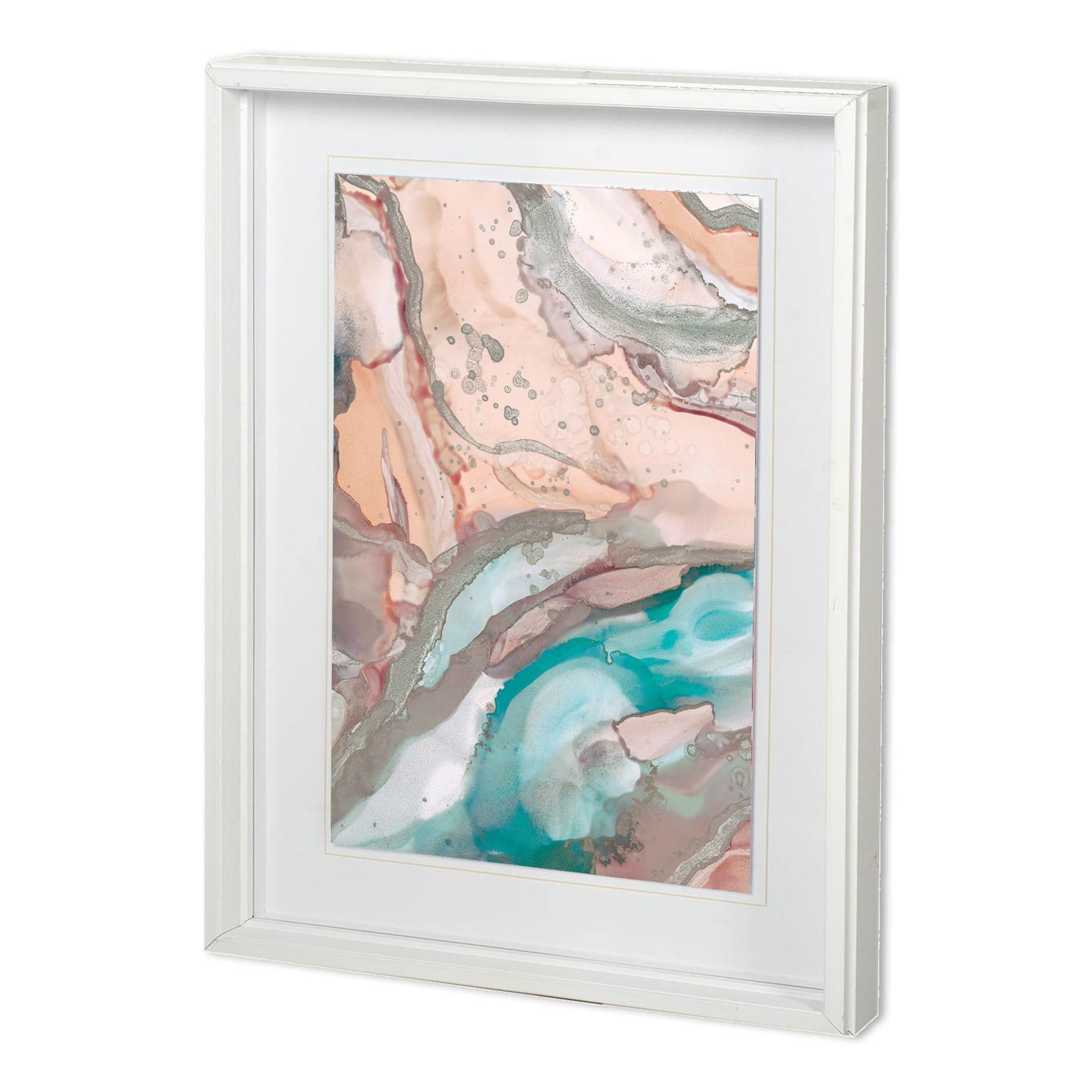 Gatineau II by Mercana Studio a Hand Embellished Textured Framed Art Print Matted under Glass — product photograph