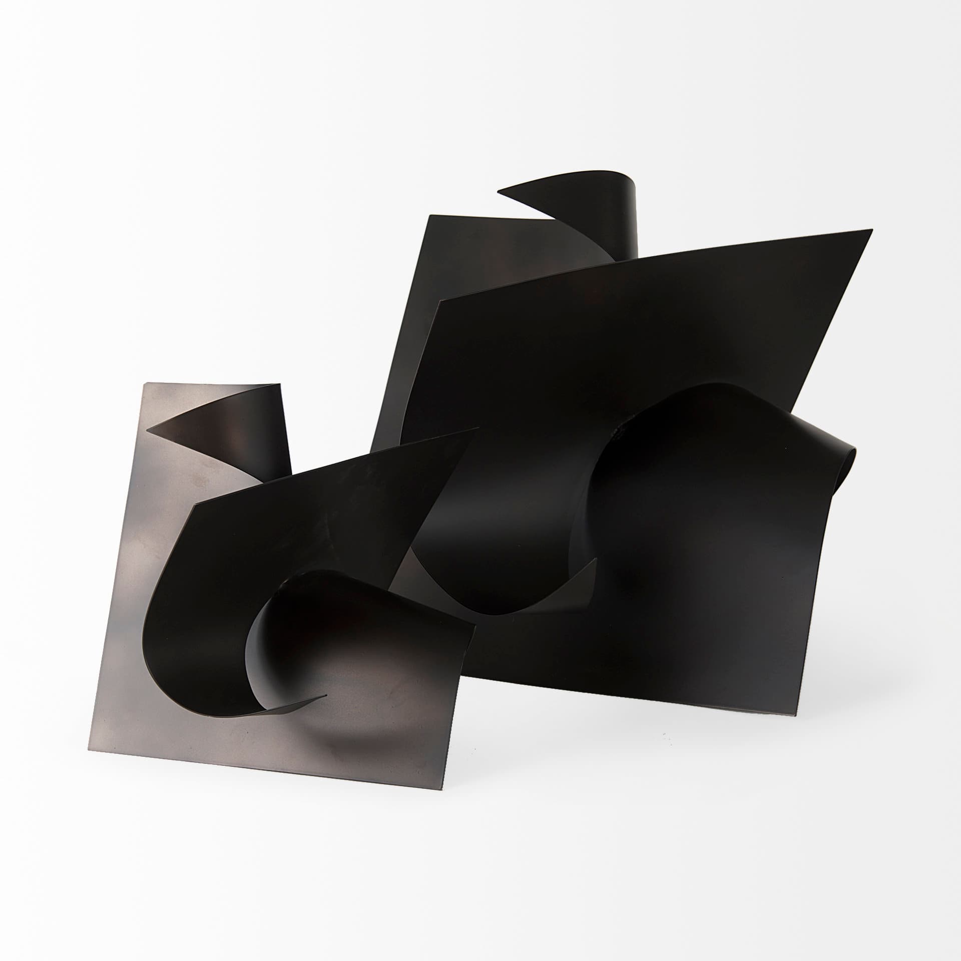 Francesca 11.8L x 11.8W x 11.8H Black Metal Sculptural Decorative Object — product photograph