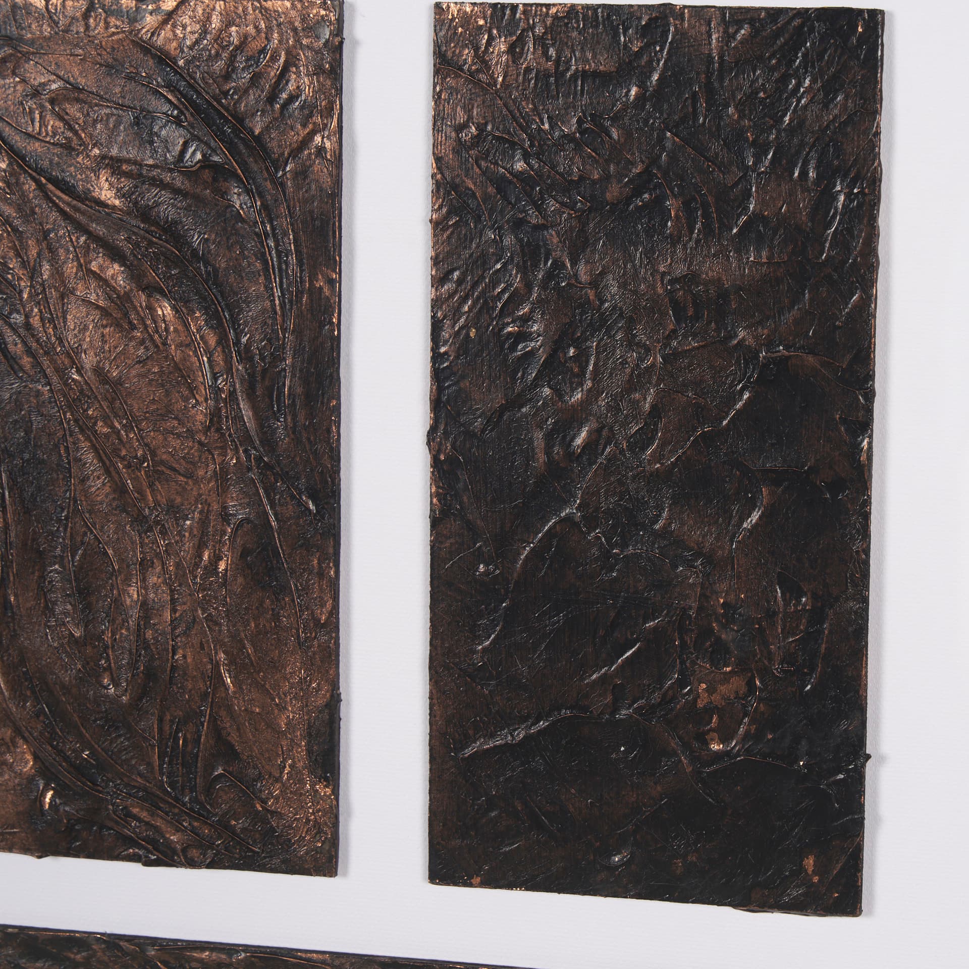 Grouped Bricks (Set of 2) by Studio M a handmade Original Framed Artwork under Glass — product photograph