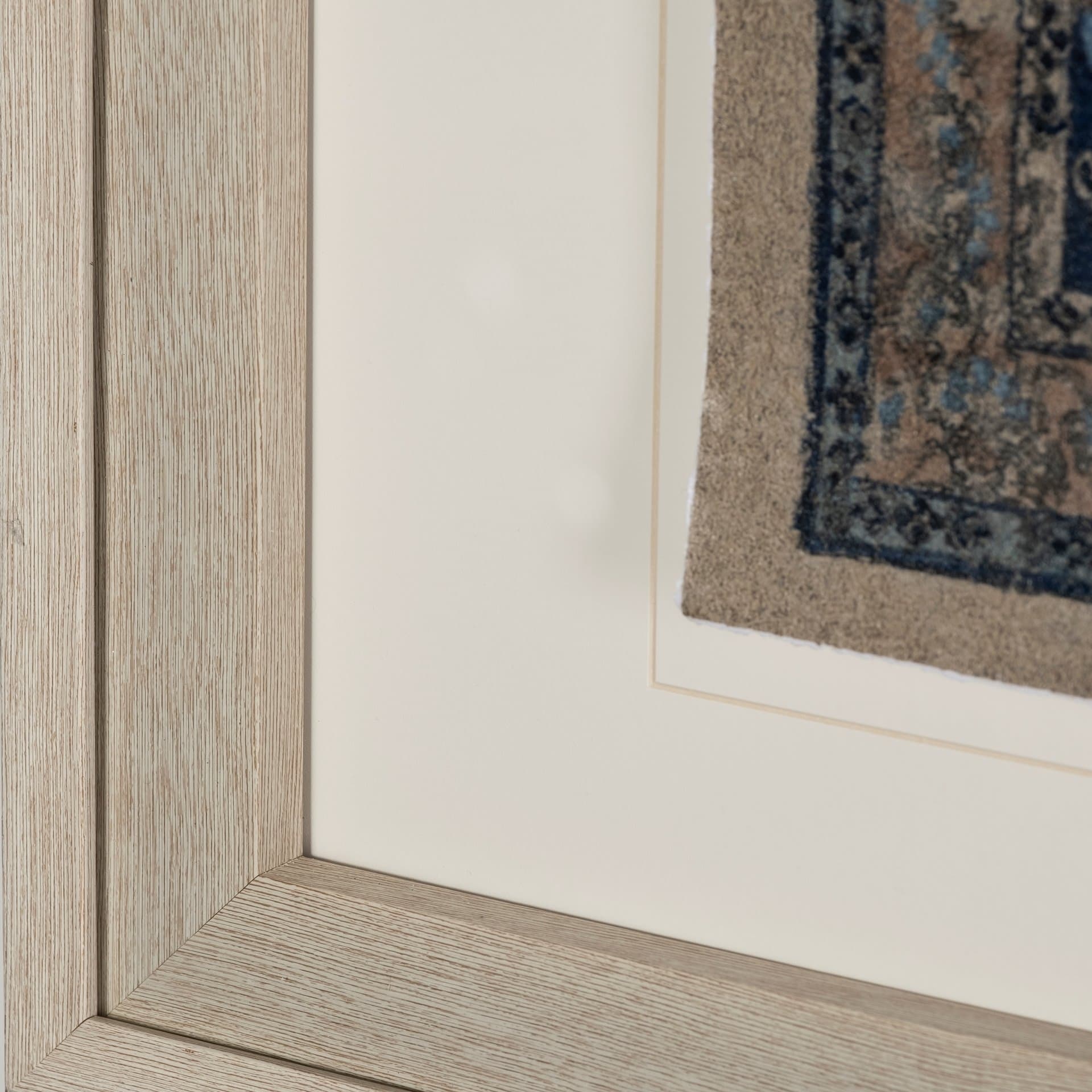 Carpet by Mercana Studio a Hand Embelished Textured Framed Art Print Matted under Glass — product photograph