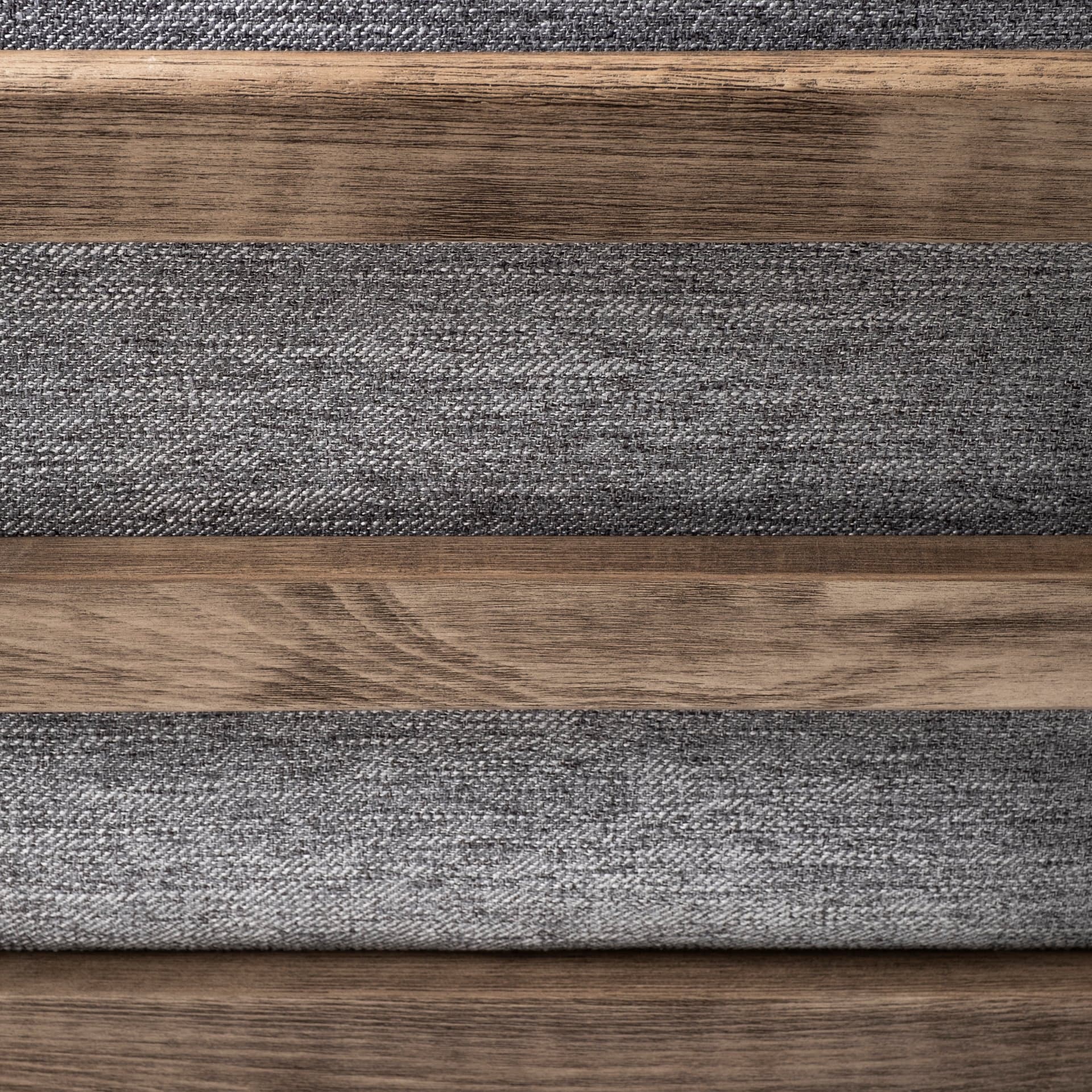 Olympus V Castlerock Grey Fabric Wrapped Brown Wooden Frame Accent Chair — product photograph