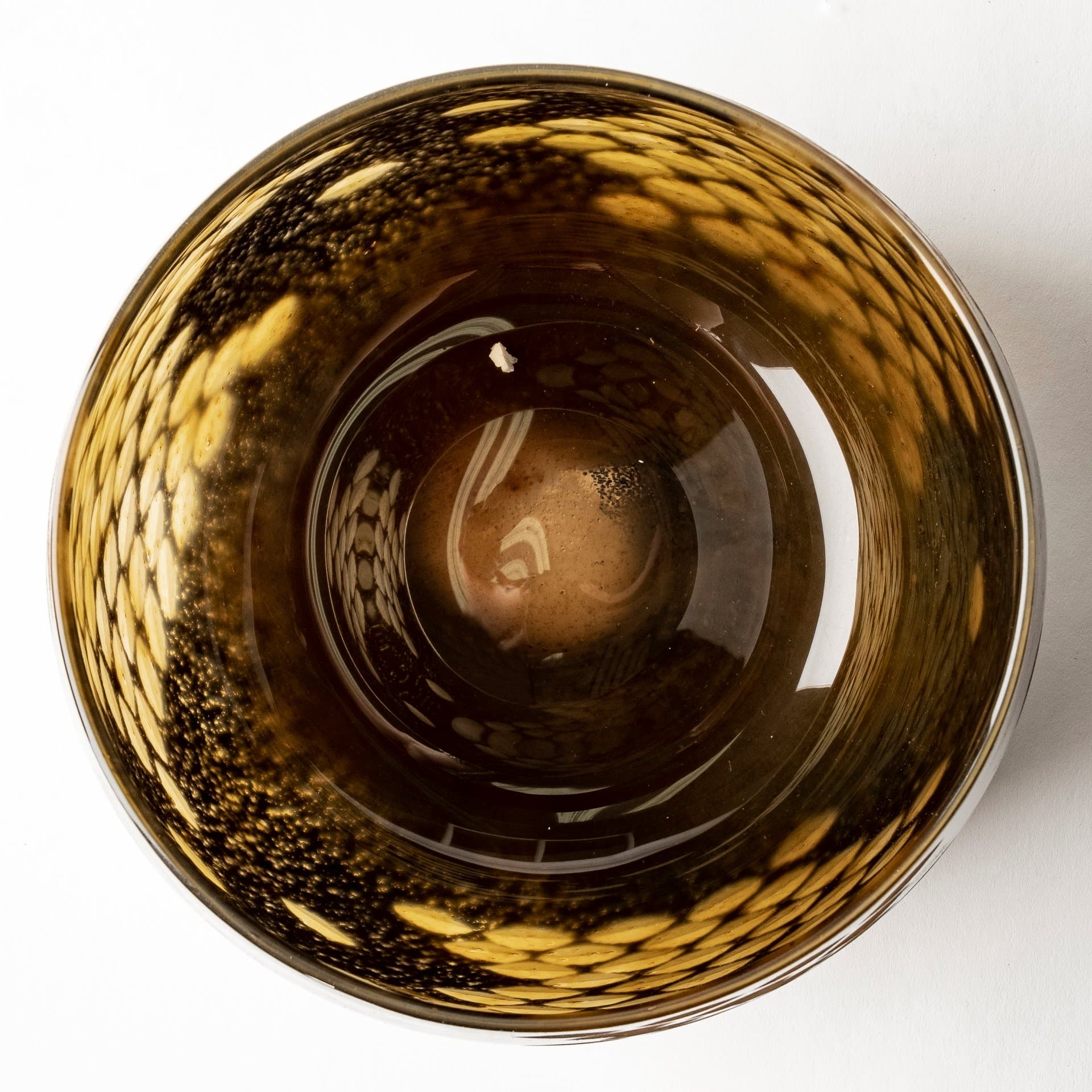 Mojave Small Black and Gold Detail Glass Vase — product photograph