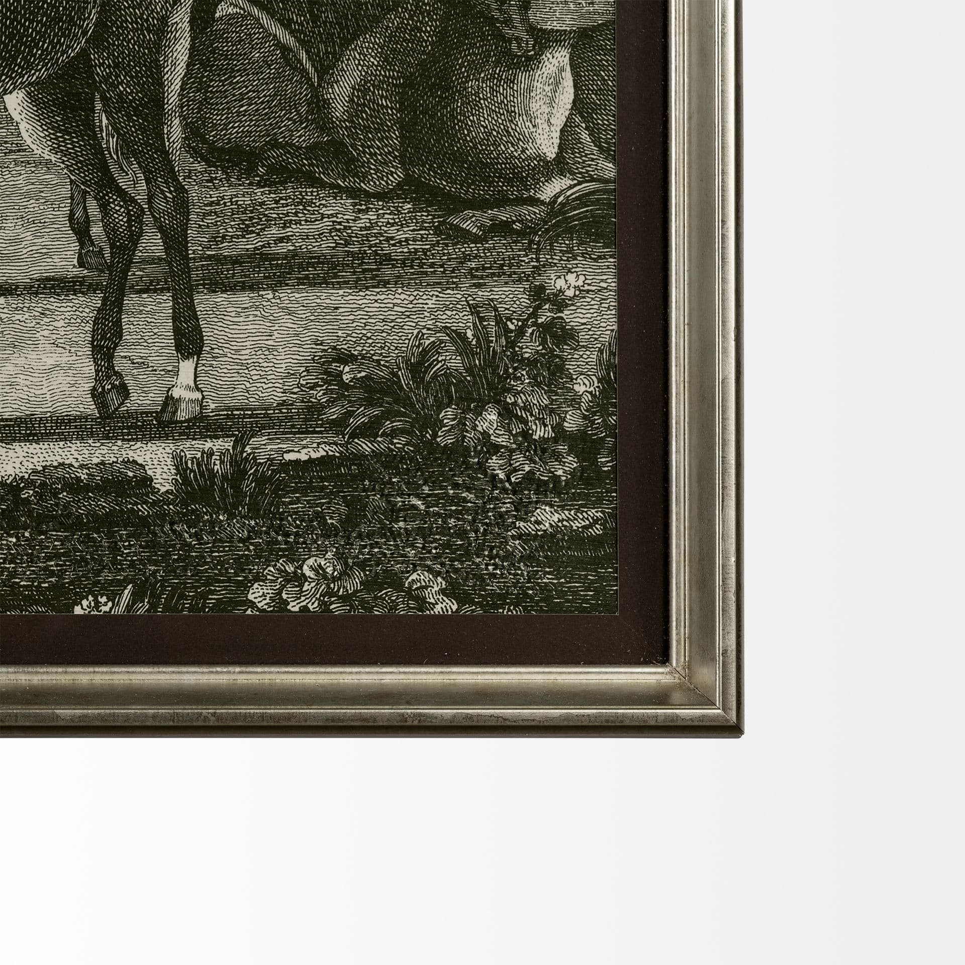 Equestrian Scenes I by Vision Studio a Hand Embellished Textured Framed Art Print Matted under Glass — product photograph