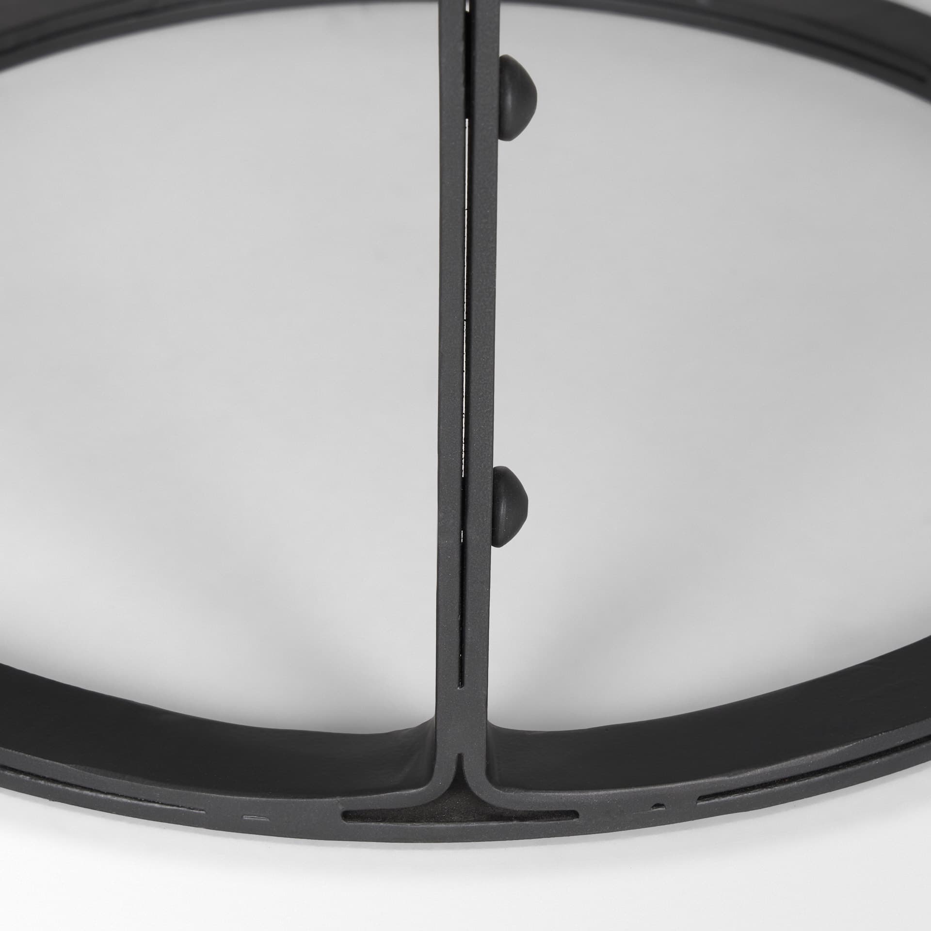 Neo Backless 26.3in Seat Counter Stool | Brown Wood w/ Black Metal — product photograph