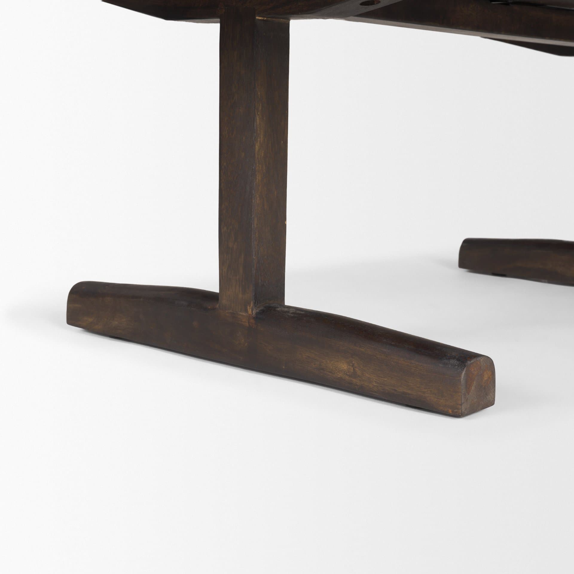 Viktor 55"L Dark Brown Solid Wood Coffee Table — product photograph
