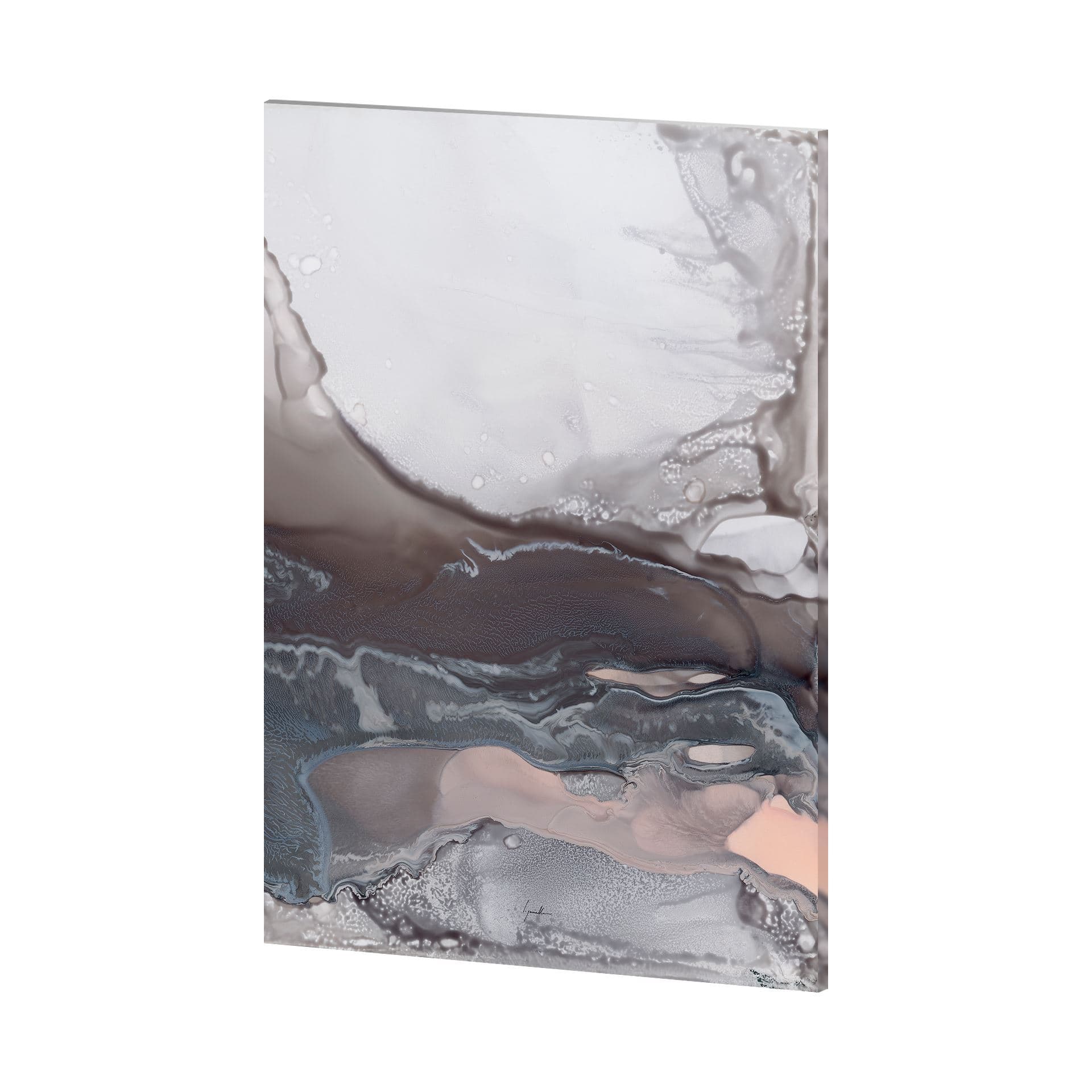 Nile II by Mercana Studio a Hand Embellished Textured Canvas — product photograph