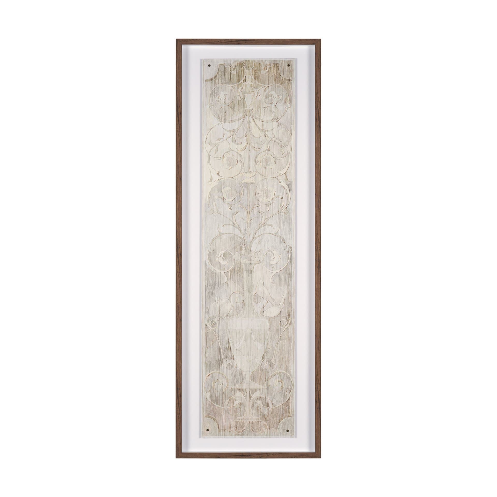 Panel Etching II by Mercana Studio a Hand Embellished Framed Art Print under Glass — product photograph