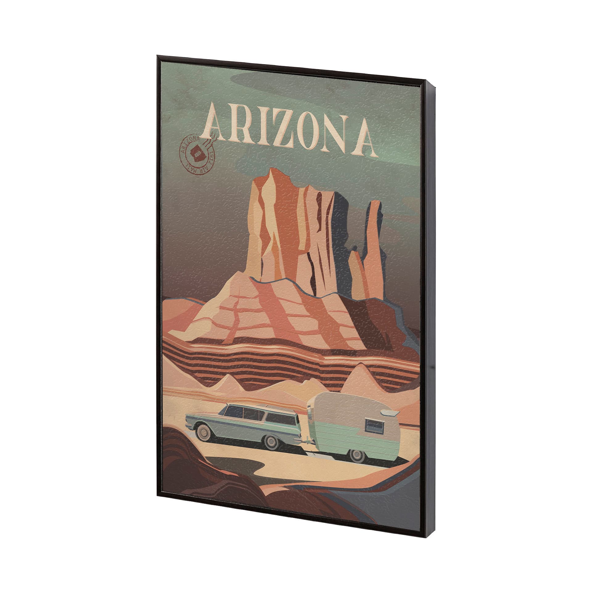 Arizona Go USA (SM) by Mercana Studio a Hand Embellished Decograph Framed Art Print — product photograph