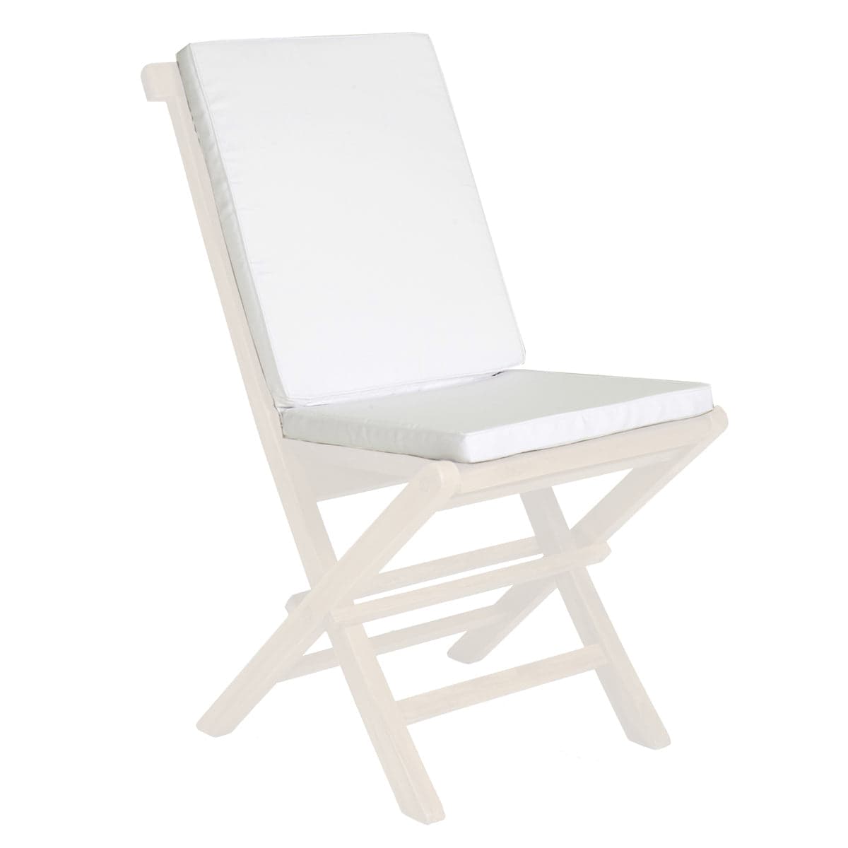 Hinged Chair White Cushions TC19-2-W — product photograph
