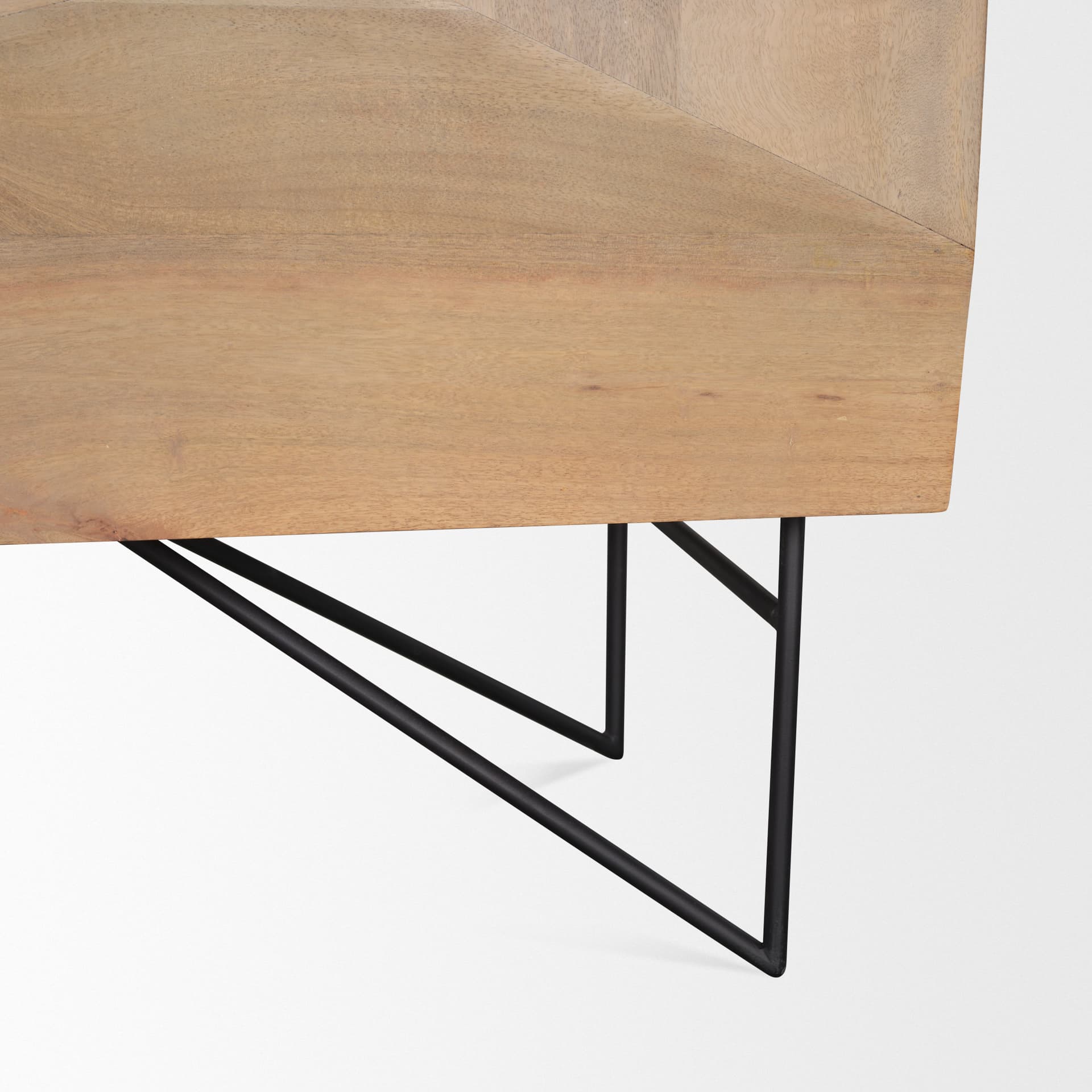 Darwin Light Brown Wooden 2 Door w/ 2 Shelves Accent Cabinet — product photograph