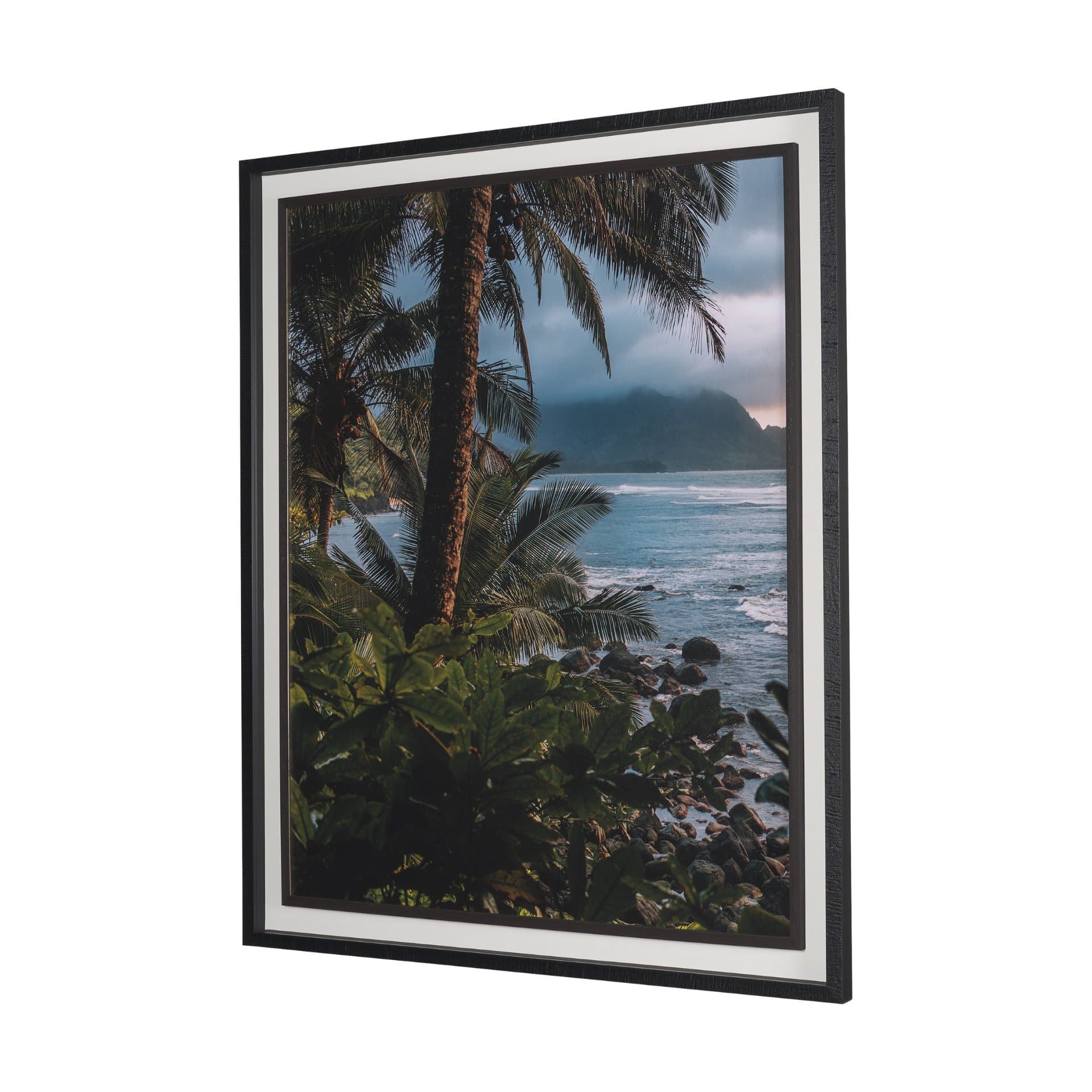 Kauai Jungle Dream by Stefan and Audrey Textured Framed Photo Print Matted under Glass — product photograph