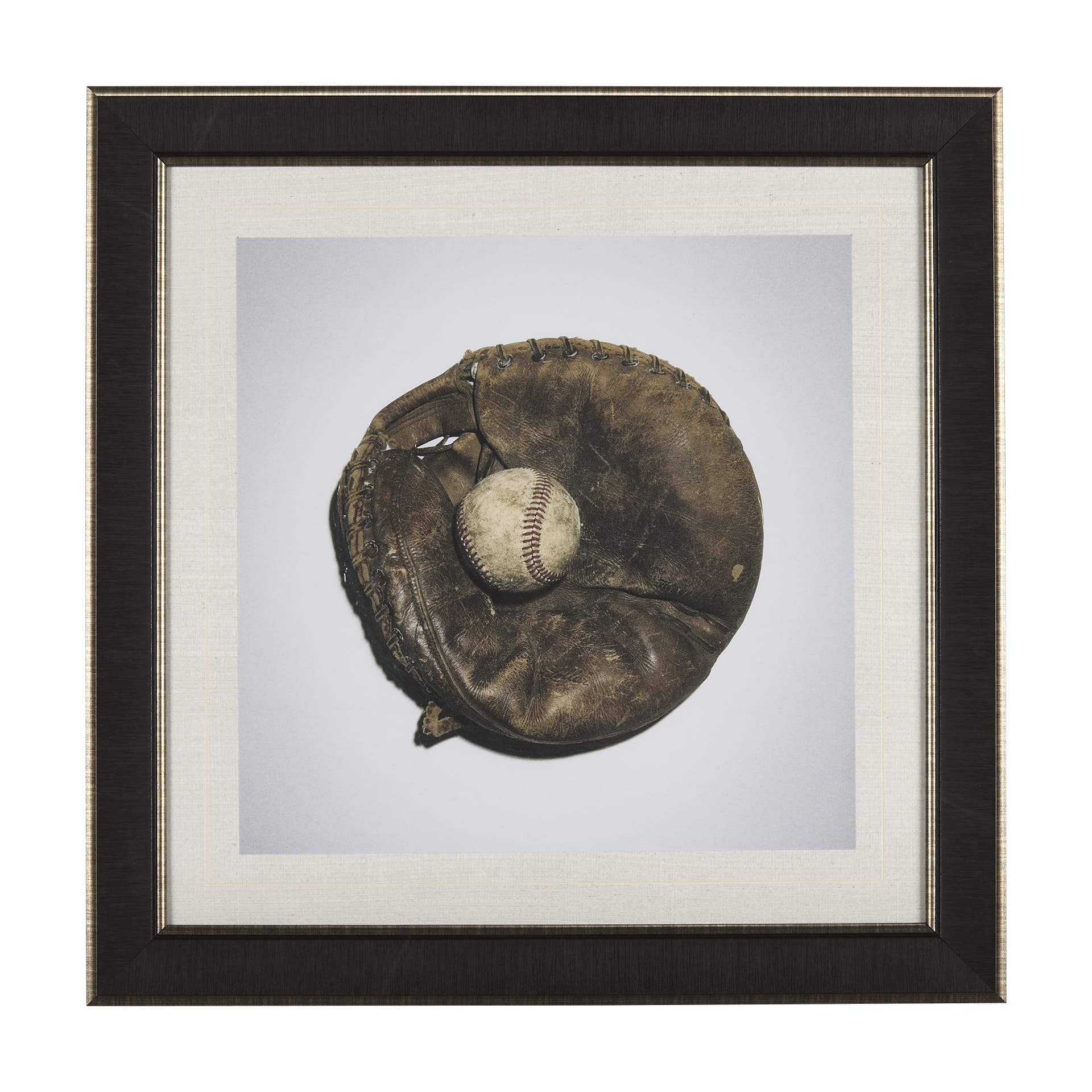 Double Play IV by Mercana Studio a Hand Embellished Textured Framed Photo Art Print Matted under Gla — product photograph