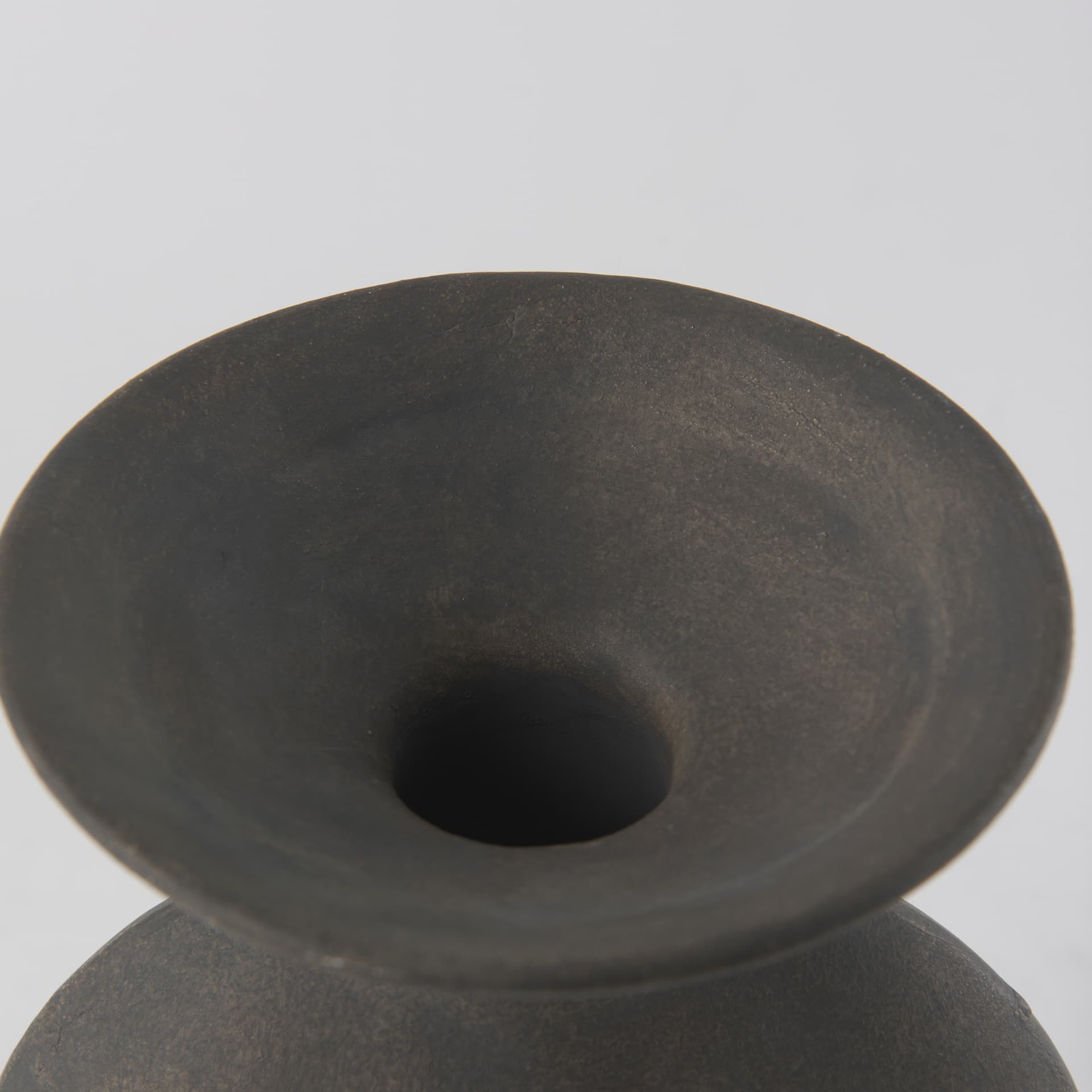 Kaz 6.7L x 5.5W x 11.2H Earthy Brown Ceramic Vase — product photograph