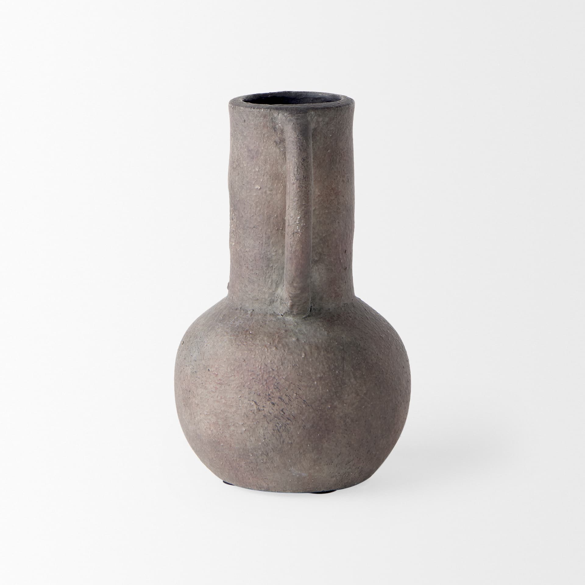 Armani 6.7H Brown-Gray Double Ear Vase — product photograph