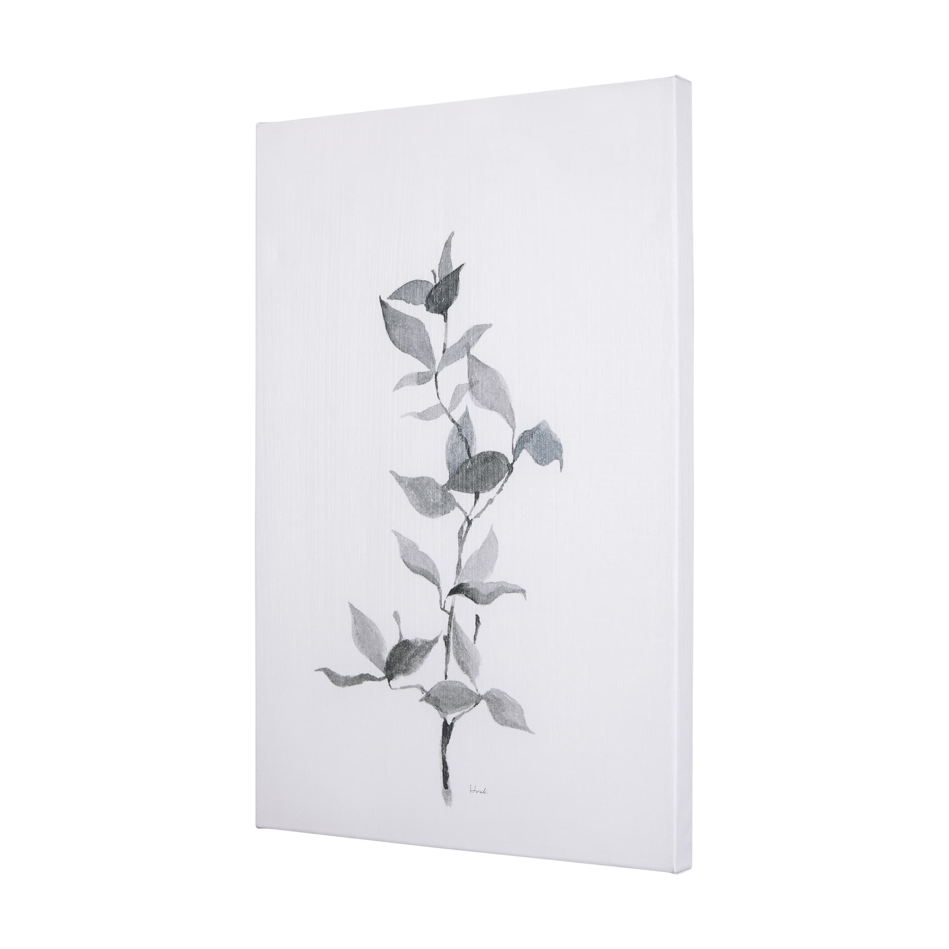 Leaf Shadow II by Mercana Studio a Hand Embellished Textured Canvas — product photograph