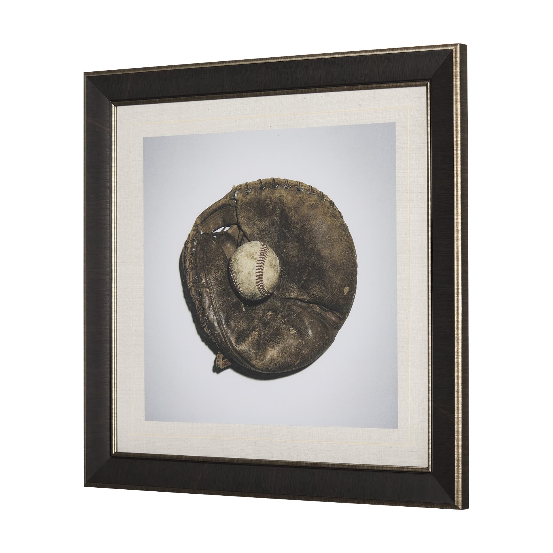 Double Play IV by Mercana Studio a Hand Embellished Textured Framed Photo Art Print Matted under Gla — product photograph