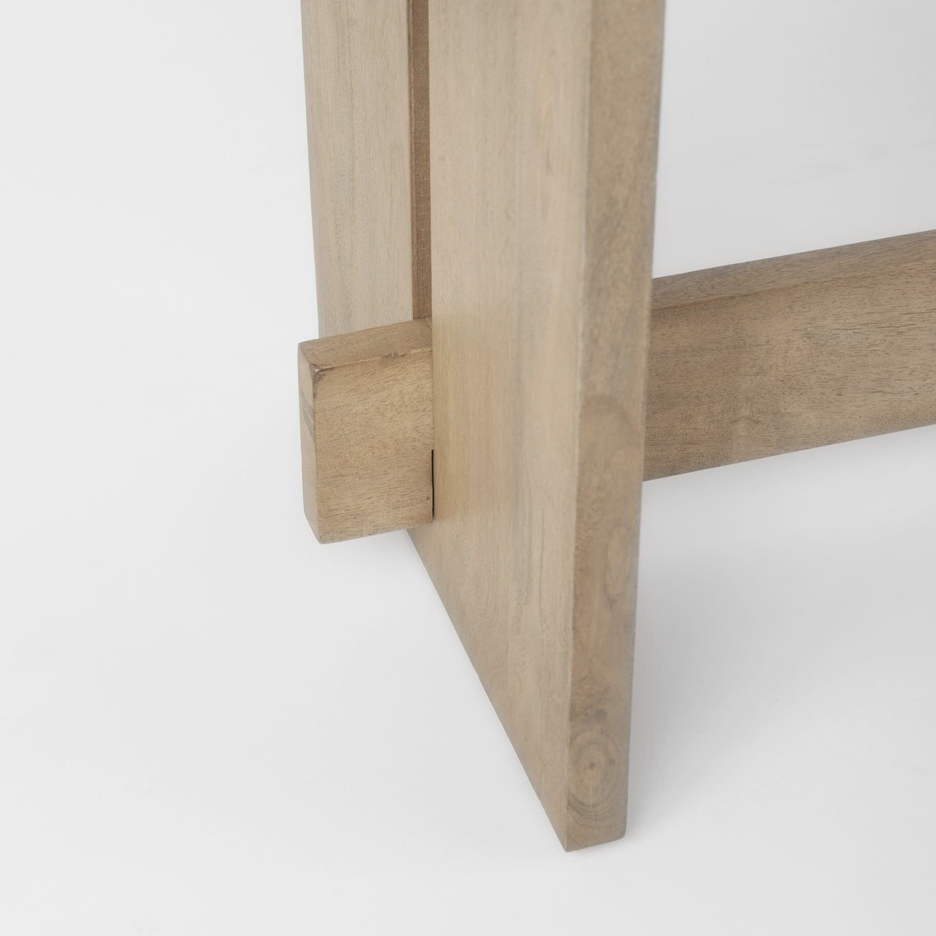 Aida 18H Light Brown Wood Dining Bench — product photograph