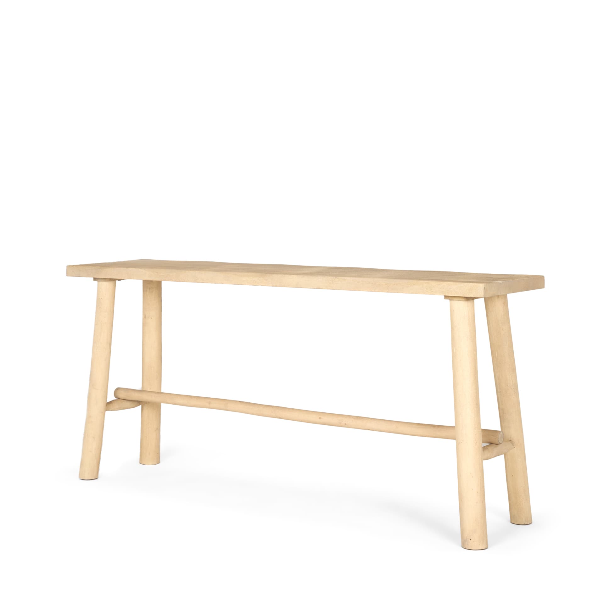 Sekou Light Brown Wooden Craftsman Console Table — product photograph