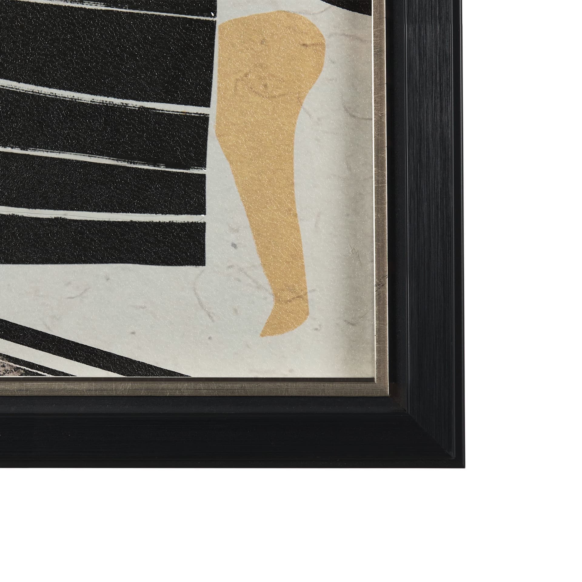 Bold People - Ellis by Mercana Studio Hand Embellished Textured Framed Art Print Matted under Glass — product photograph