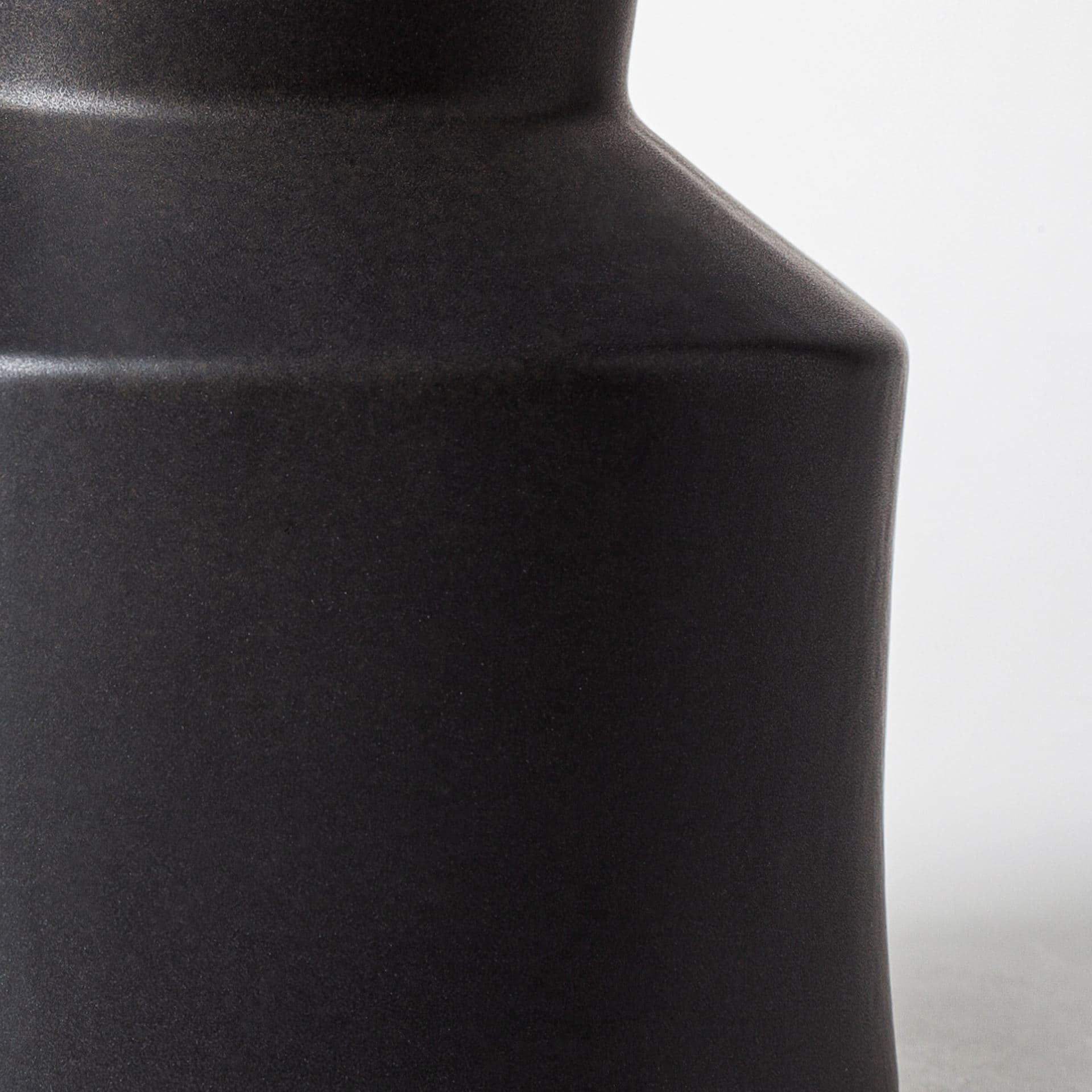 Laforge Black Ceramic Vase — product photograph