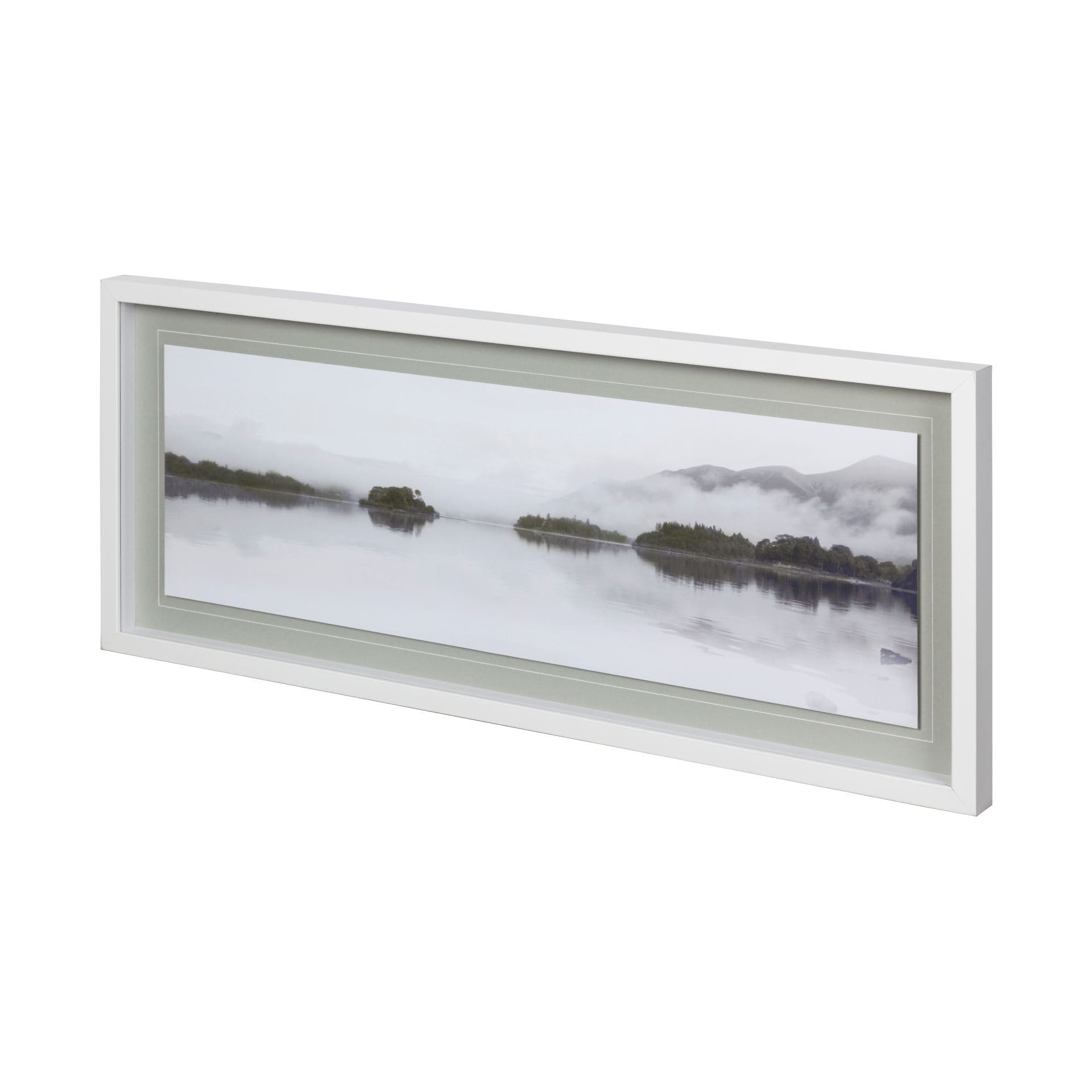 Lakeside Reflections-Fade by John Harper a Framed Photo Art Print Matted under Glass — product photograph