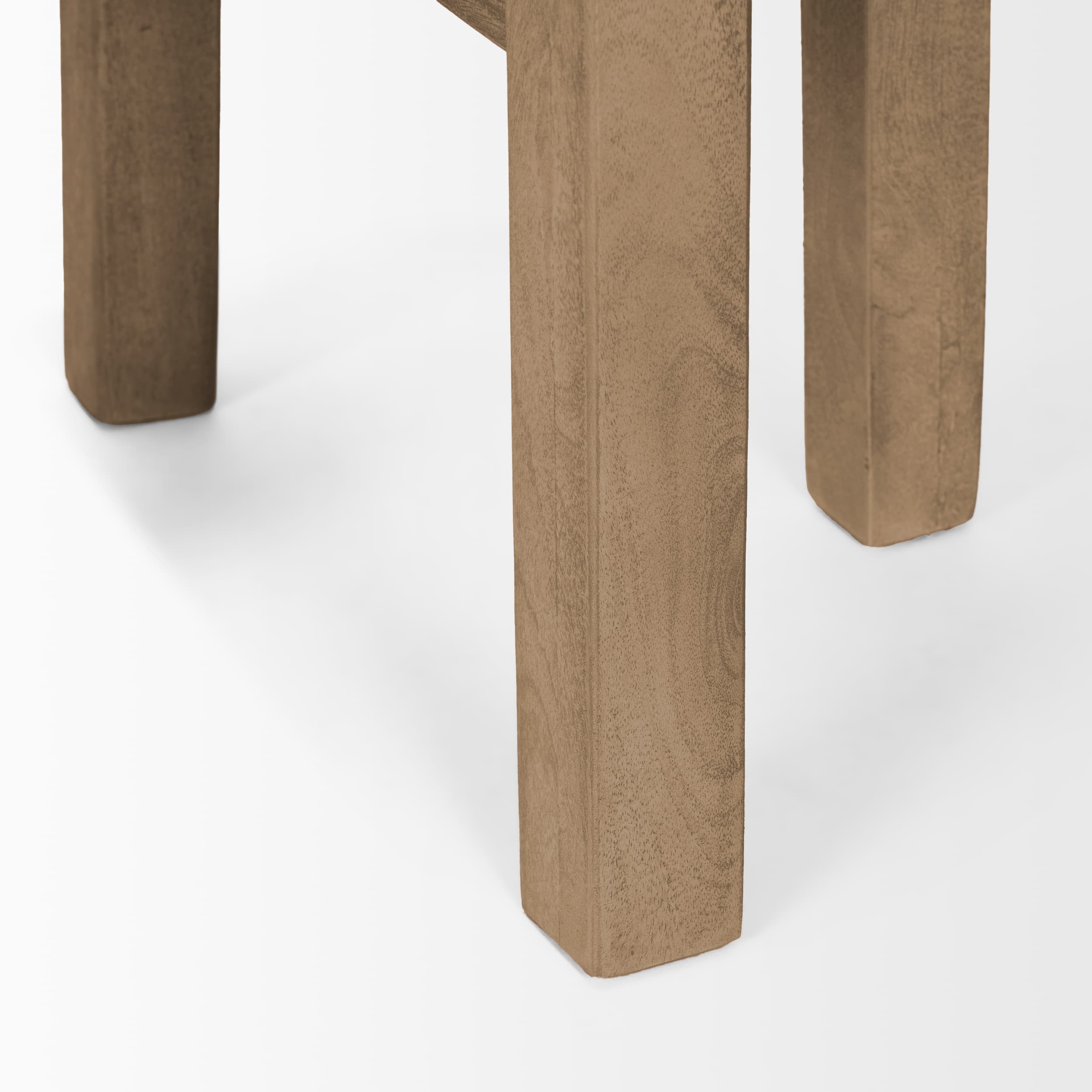 Brahma Backless 30in Seat Bar Stool | White Washed Wood — product photograph