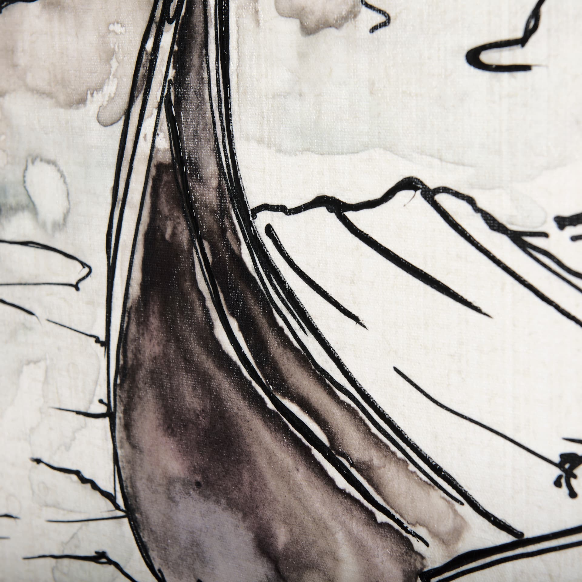 Travel Memories V by Mercana Studio a Hand Embellished Textured Canvas — product photograph