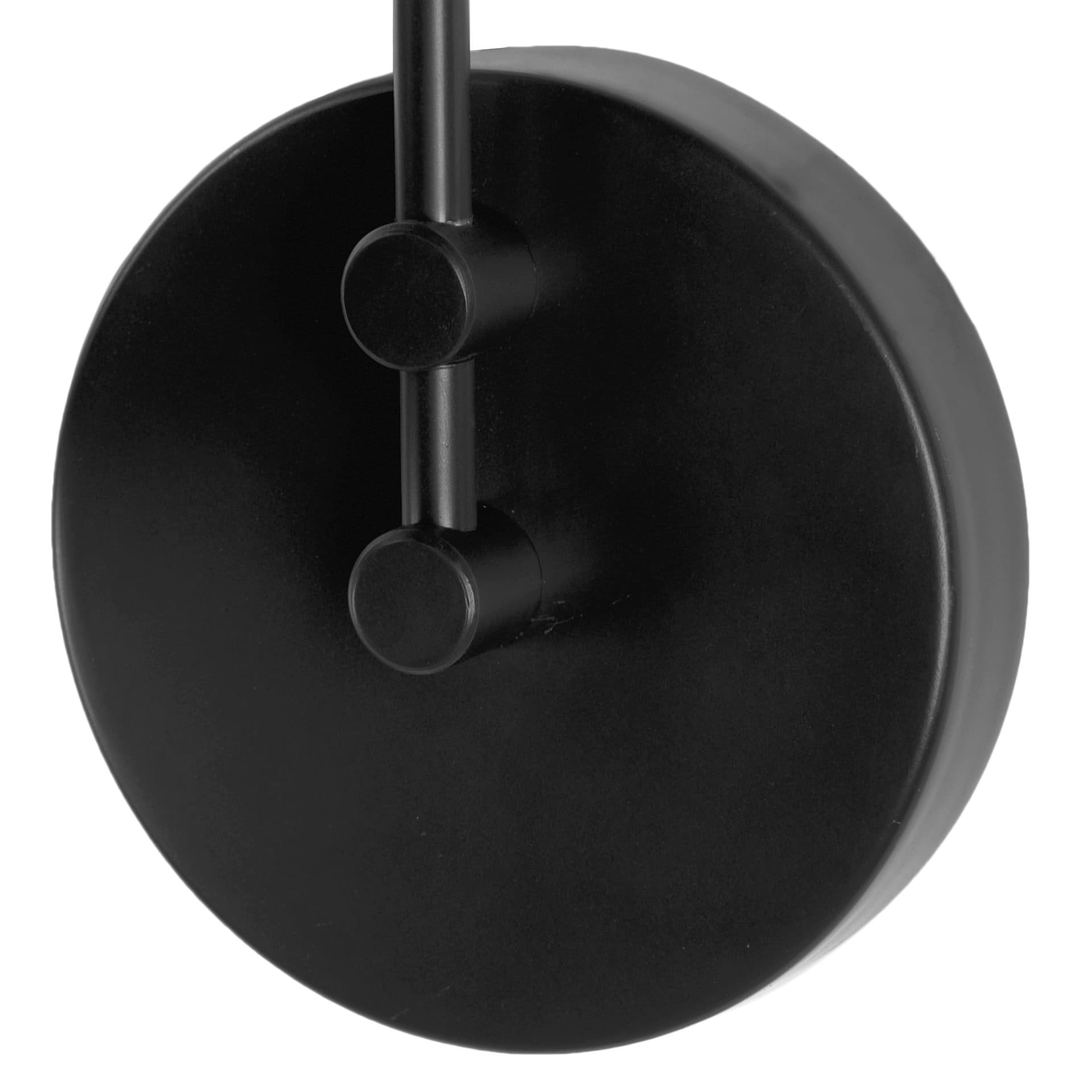 Cobalt 6L x 32W Black Metal Cone Shaped Swivel Wall Sconce — product photograph