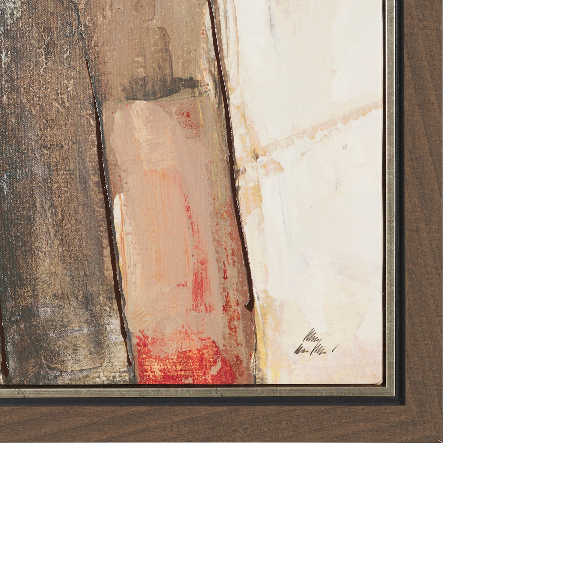 Shale II by Mercana Studio Hand-Embellished Textured Framed Canvas Artwork — product photograph