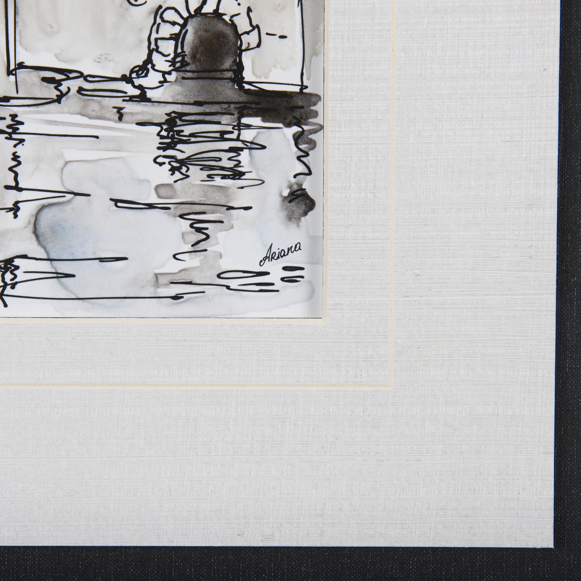 Travel memories VI by Natalia a Framed Art Print Matted under Glass — product photograph