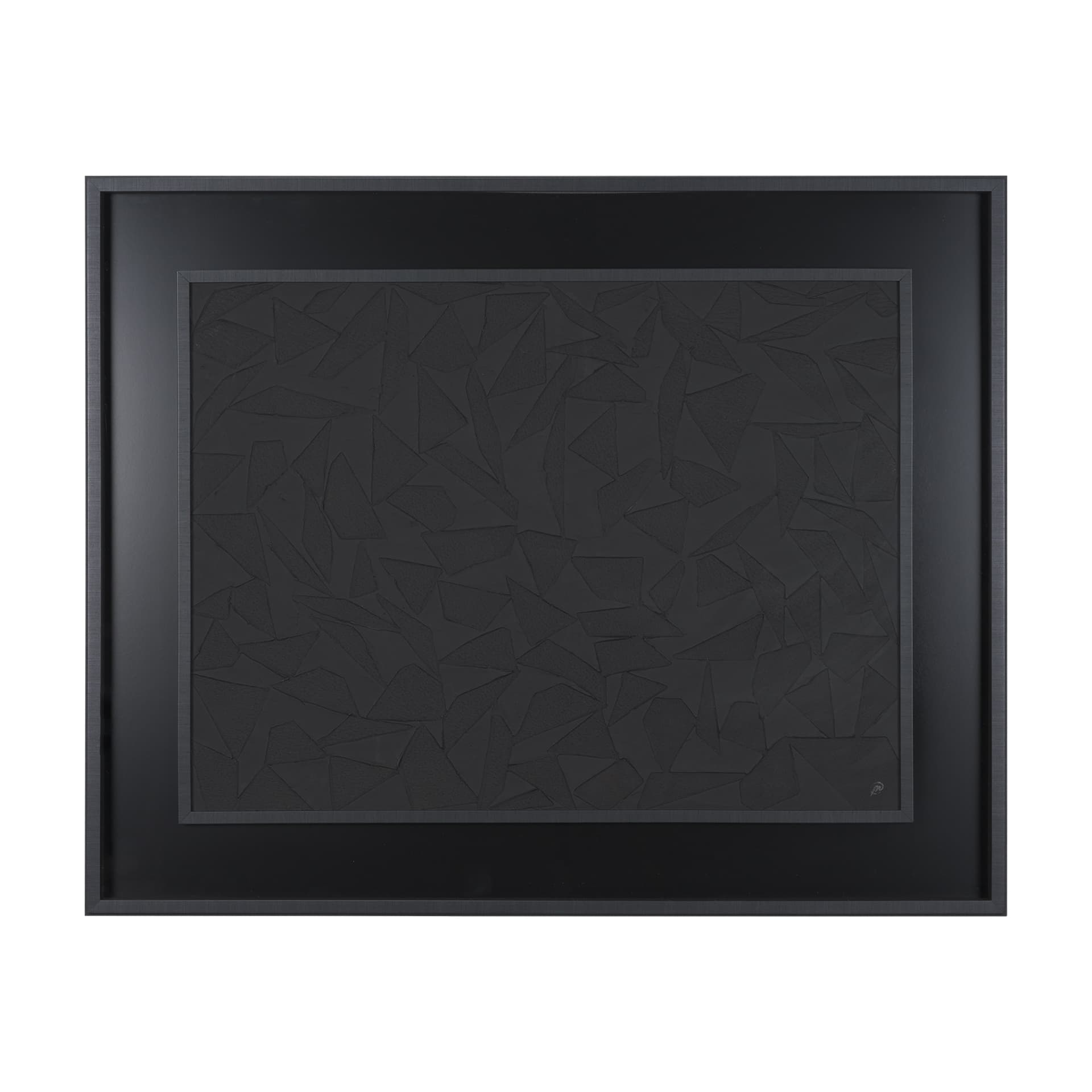 Implosion by Hardip Kaur a Framed Art Print Matted under Glass — product photograph