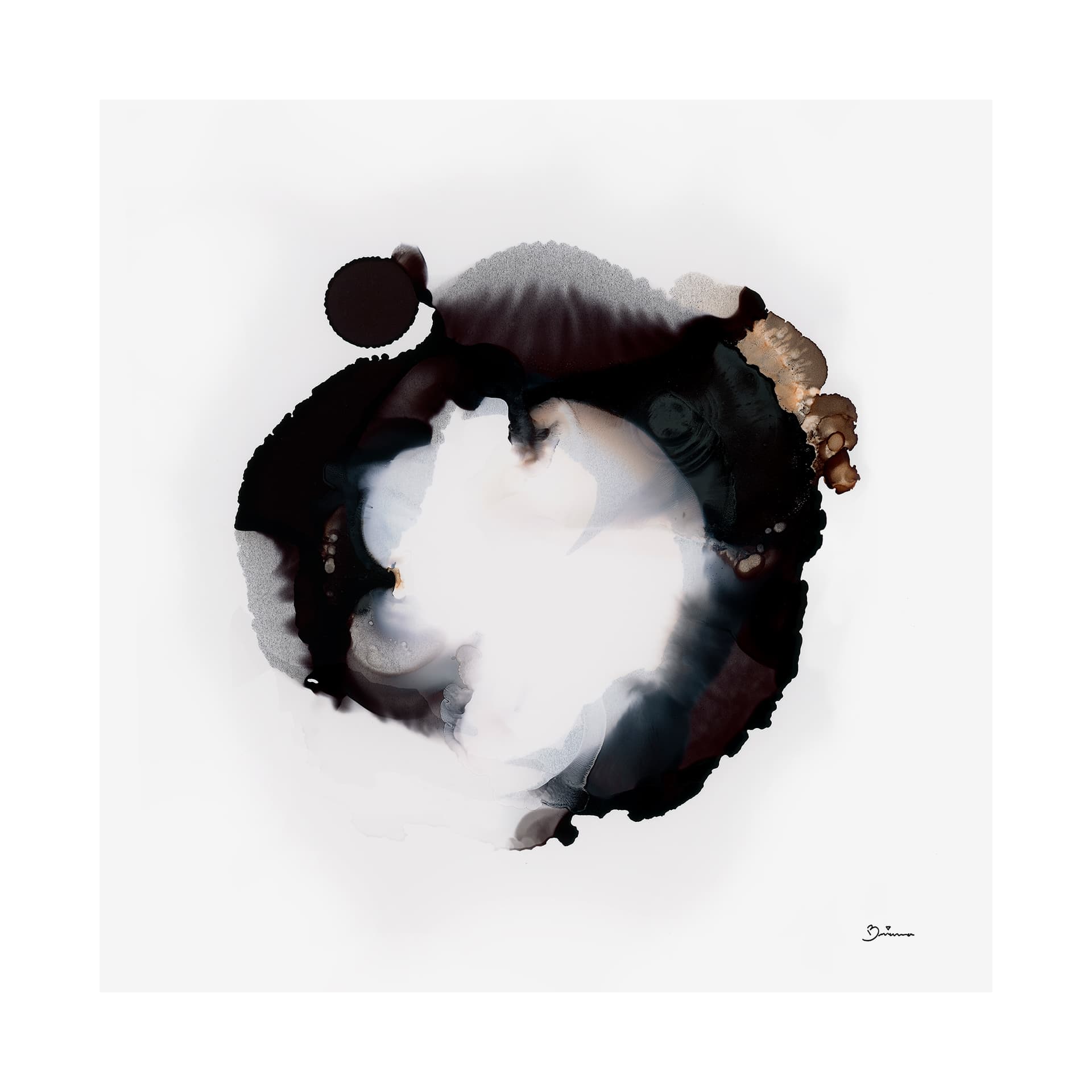 In Memoriam II by Mercana Studio a Hand Embellished Textured Canvas — product photograph