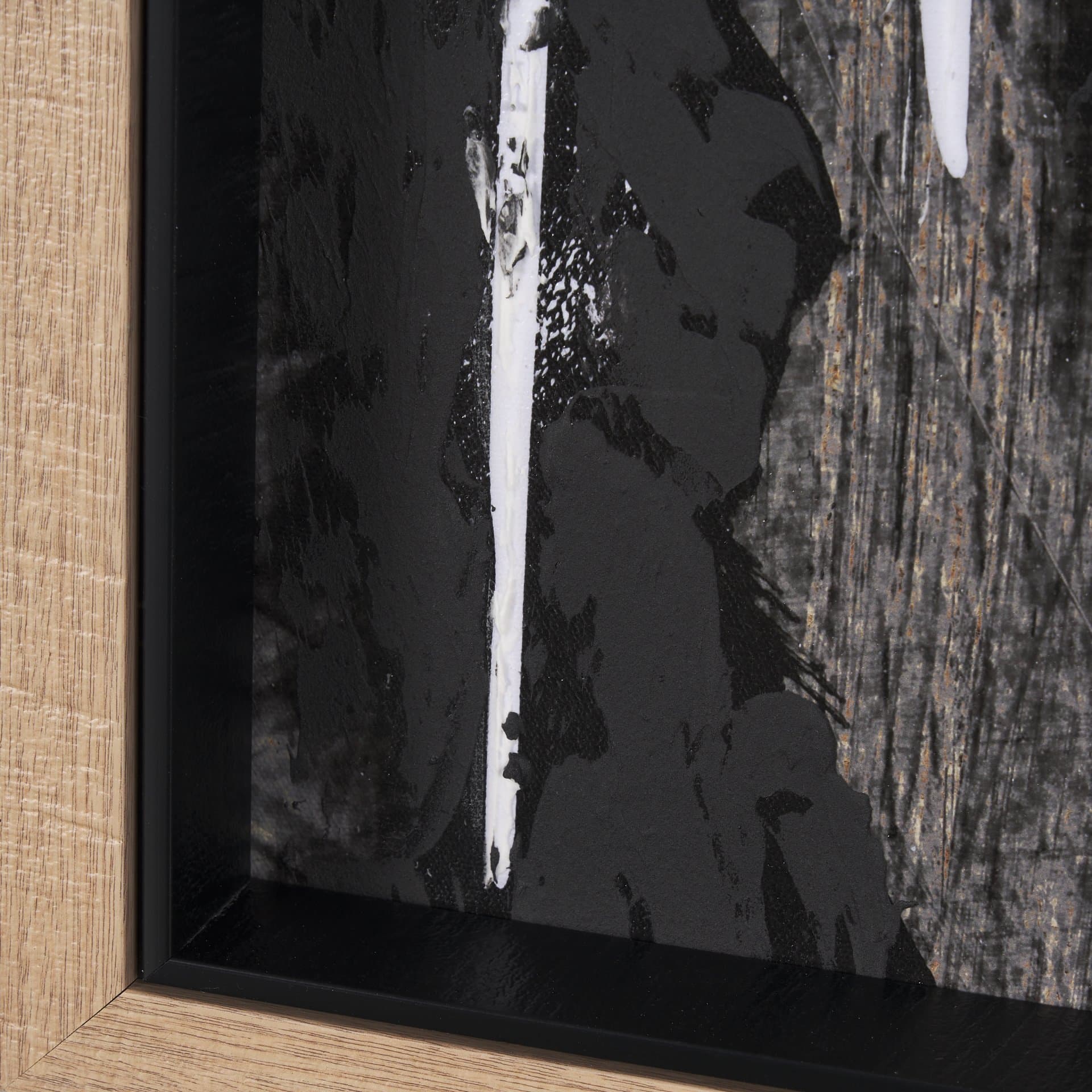 Meshy I by Mercana Studio a Hand Embellished Textured Framed Art Print — product photograph