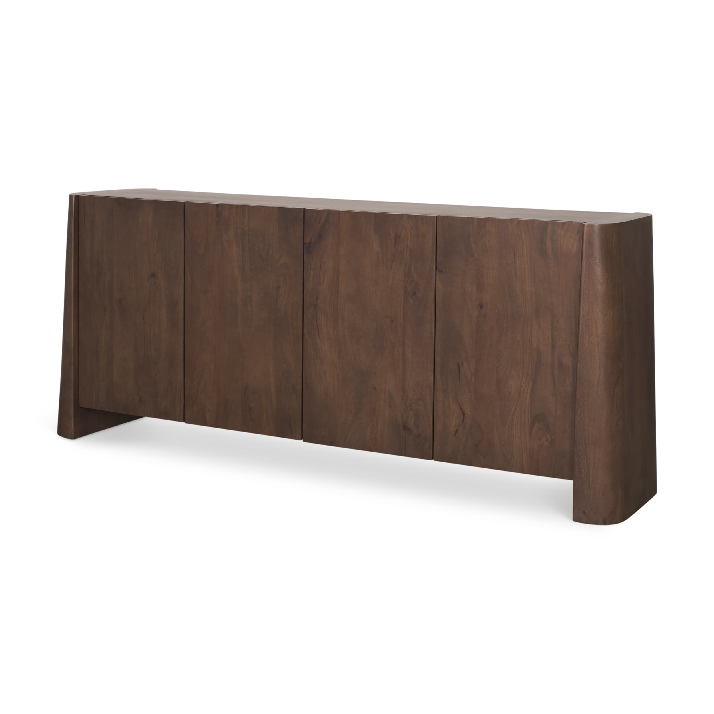 Tammar Brown Wood 4-Door Sideboard — product photograph