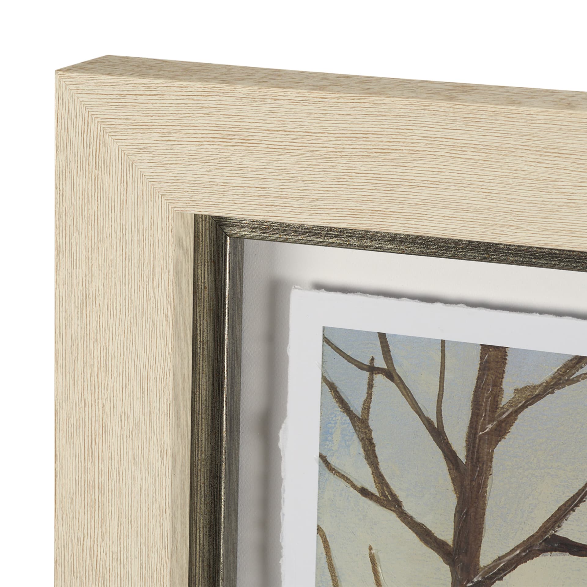 Winter Day II by Mercana Studio Hand Embelished Framed Artwork Matted under Glass — product photograph