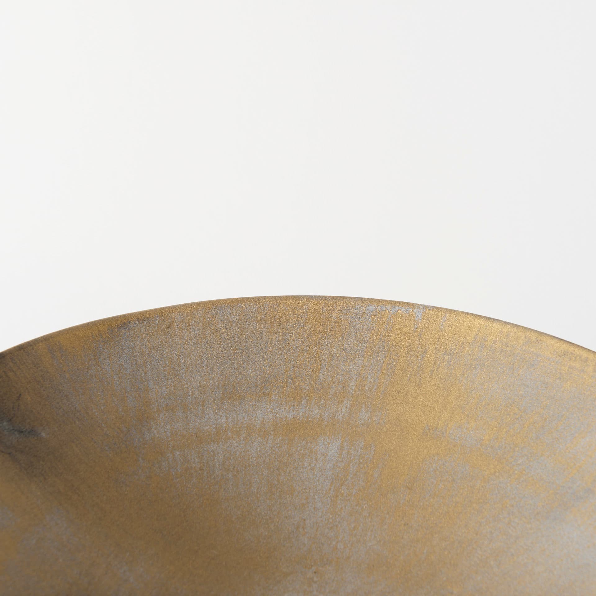 Chadwick II 13L x 13W Gold Metal Webbed Feet Bowl — product photograph