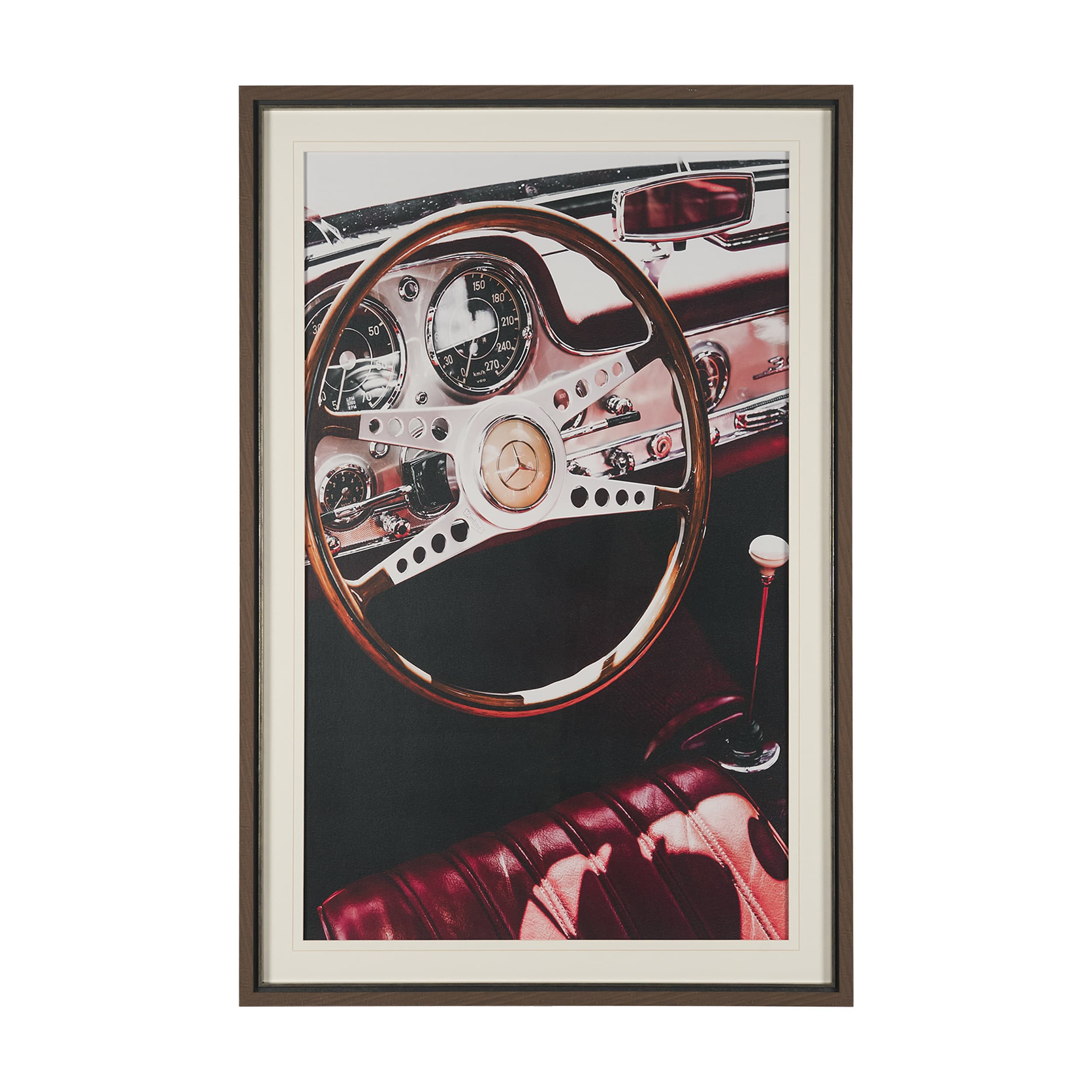 Vintage Car by Magda Izzard Textured Framed Art Print Matted under Glass — product photograph