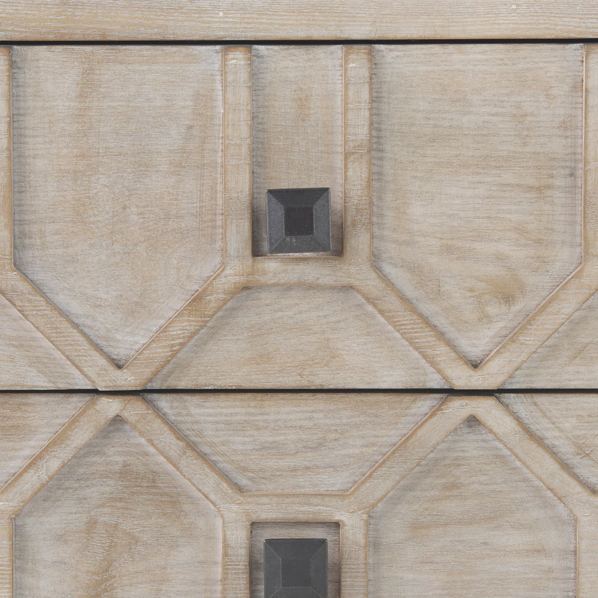 Genevieve I 39L x 16W Light Brown Fir Veneer 3 Drawer Accent Cabinet — product photograph