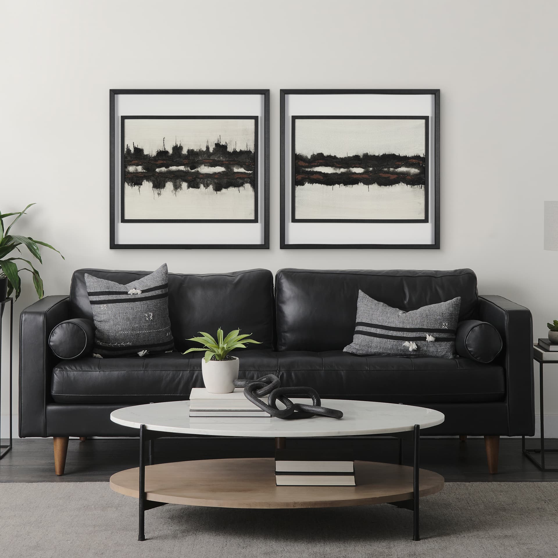 Sound Bite I by Studio M a handmade Original Framed Artwork under Glass — in a styled room