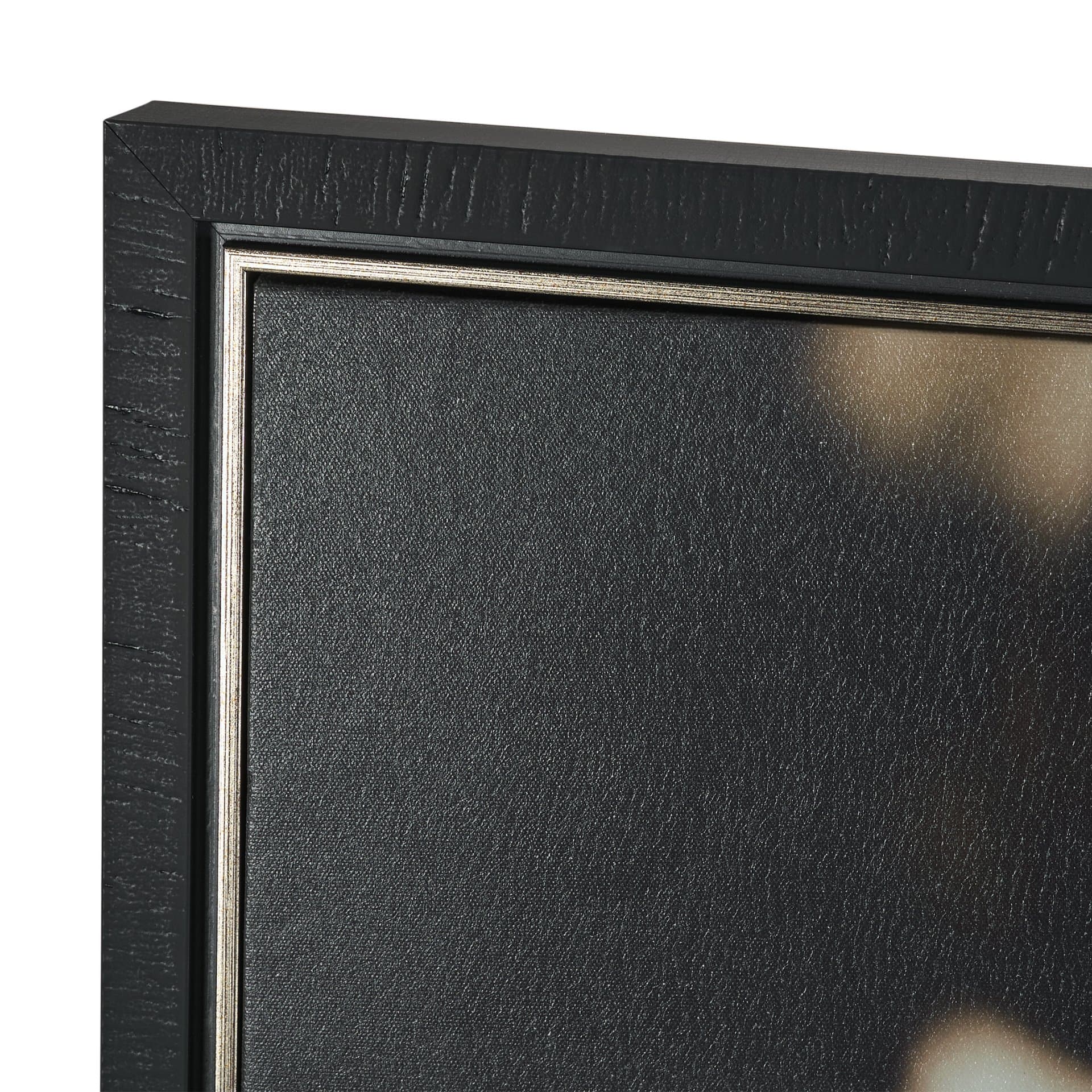 Quiet by Olivia Joy StClaire Hand-Embellished Textured Framed Canvas Art Print — product photograph