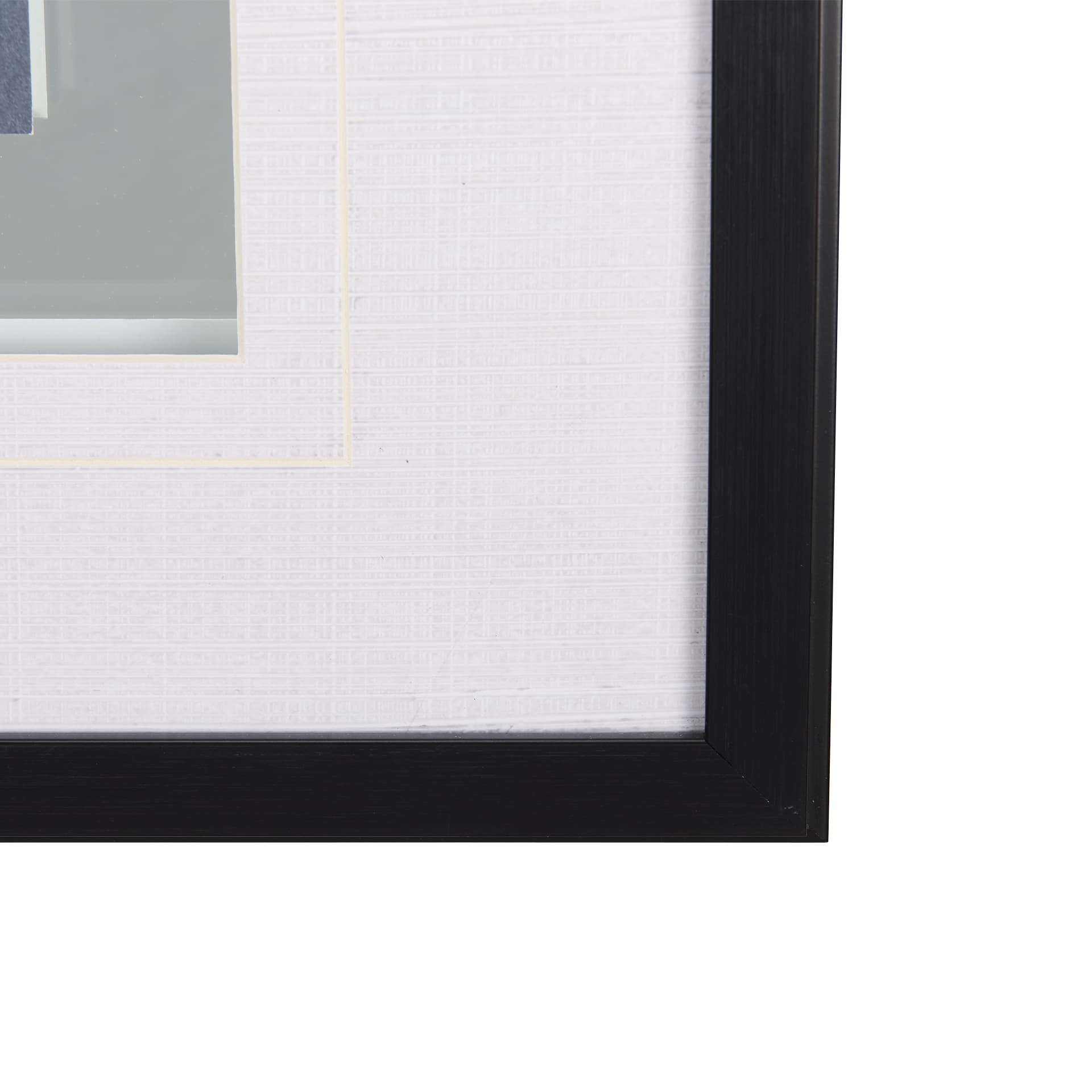 Botanical sketchesVI (Blue) by Mercana Studio Hand Embellished Framed Art Print Matted under Glass — product photograph