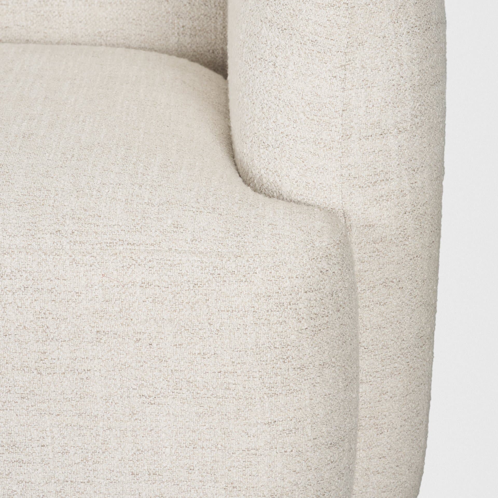Saga Cream Fabric 3 Seater Sofa — product photograph
