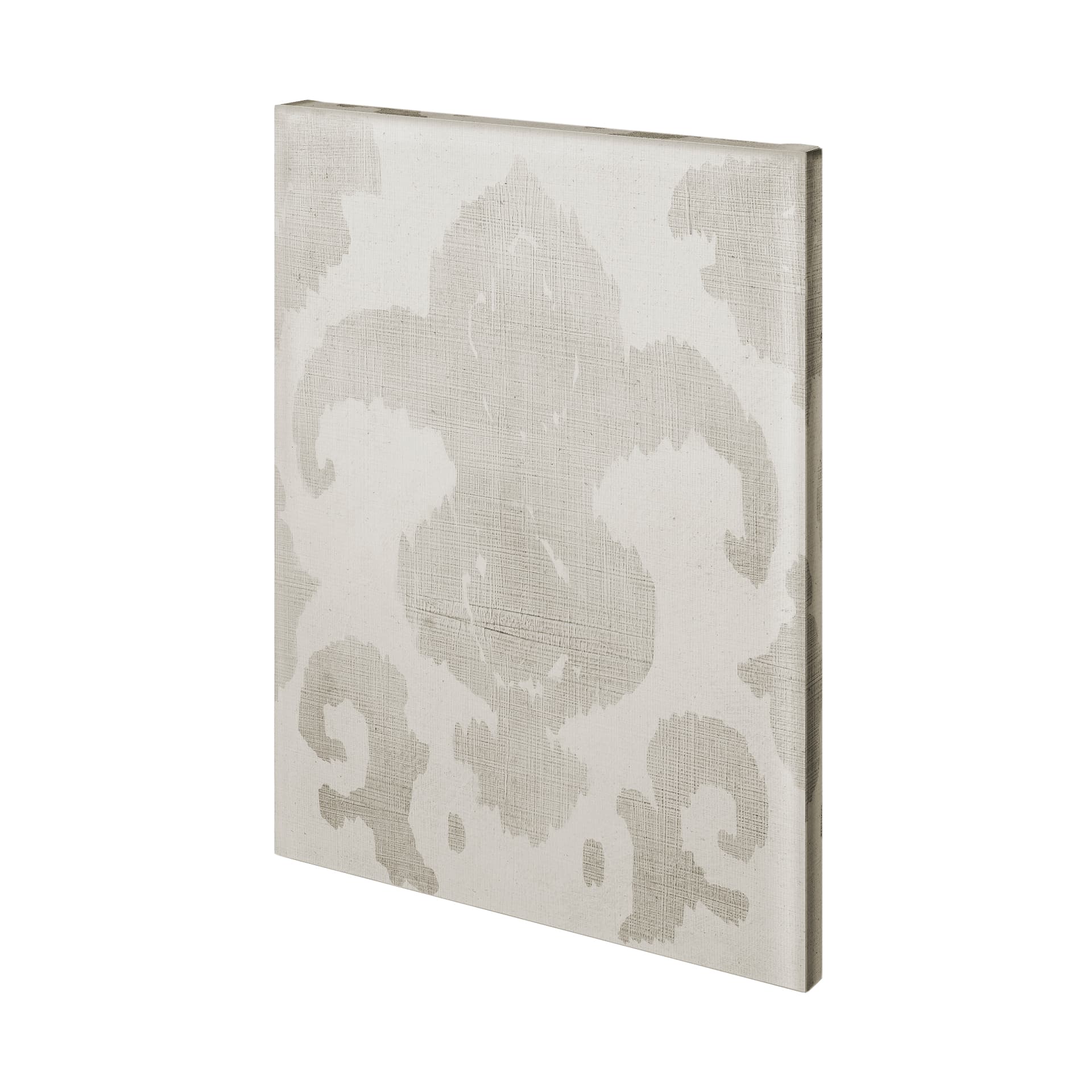 Shadow Ikat II (L) by Chariklia Zarris a Hand Embellished Textured Canvas — product photograph