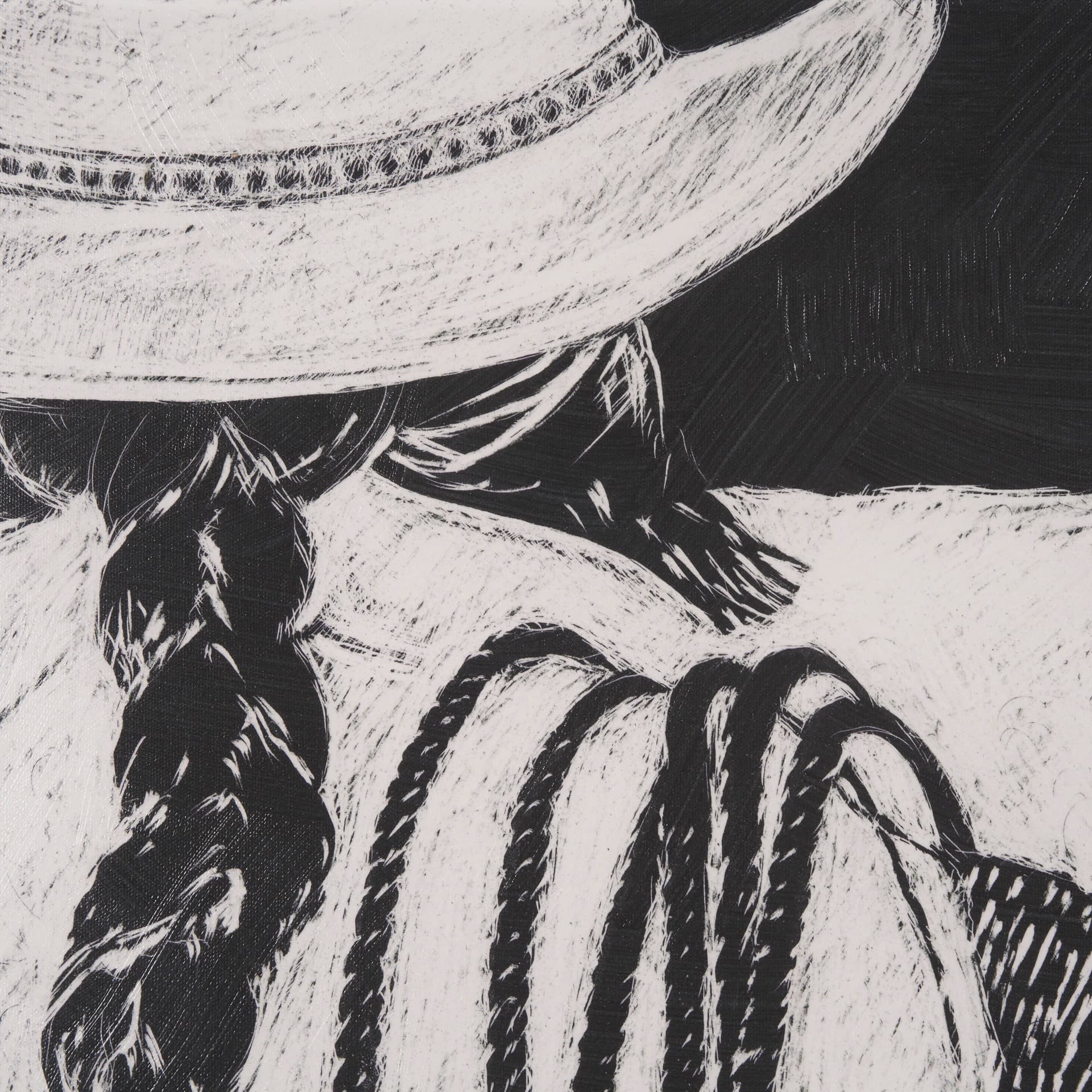 Saddled Up III by Mercana Studio a Hand Embellished Framed Art Print — product photograph